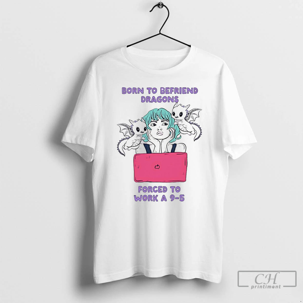 Premium Born To Befriend Dragons Forced To Work A 9 5 Meme T Shirts Sweater Hoodie, Sweatshirt | PopFlextees.com