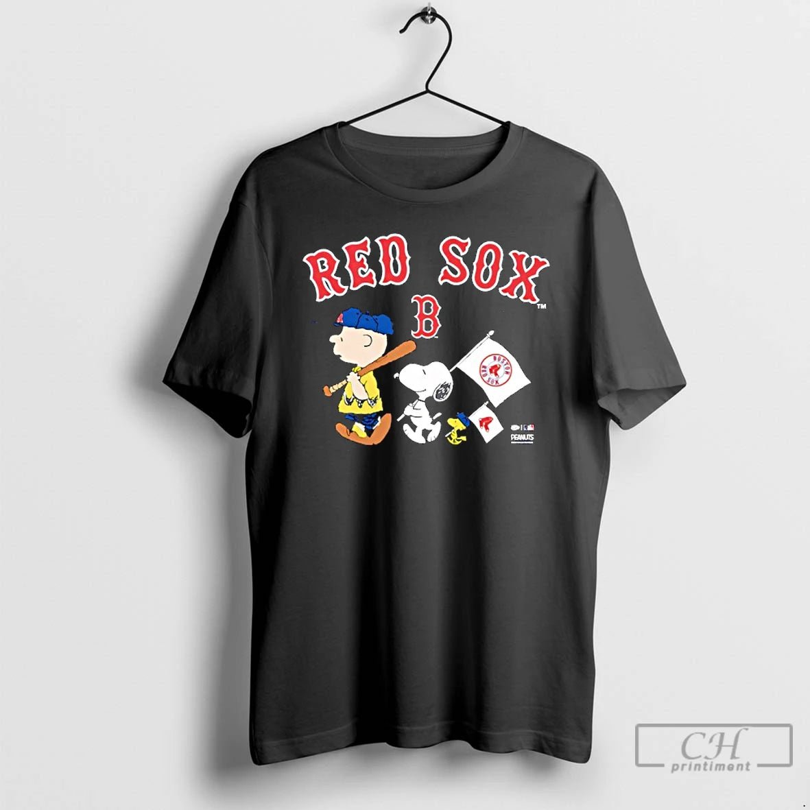 Premium Boston Red Sox Peanuts Flag T-Shirts, Hoodie, Sweatshirt | PopFlextees.com