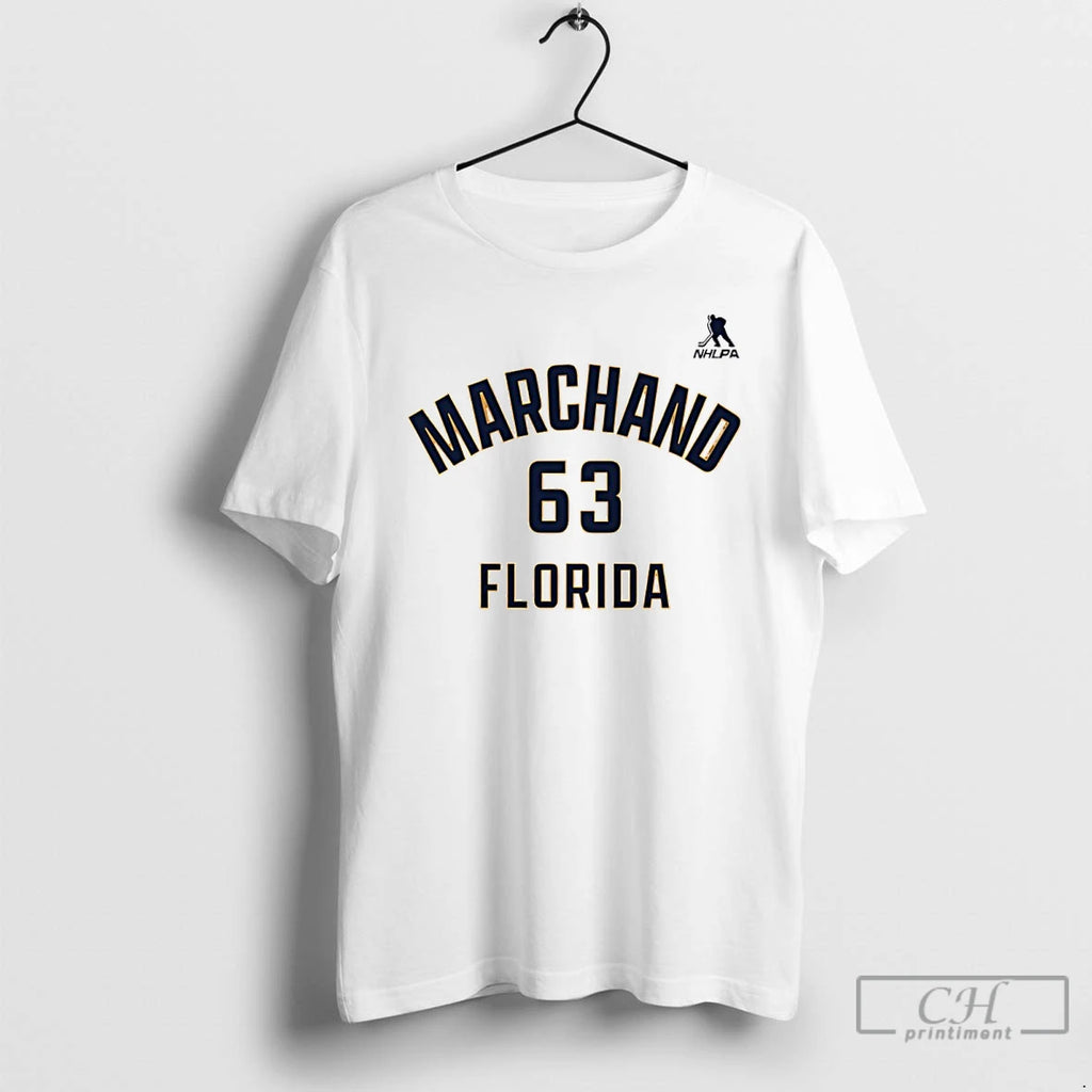 Premium Brad Marchand 63 Florida Panthers Nhl Player Number And Name T-Shirts, Hoodie, Sweatshirt | PopFlextees.com