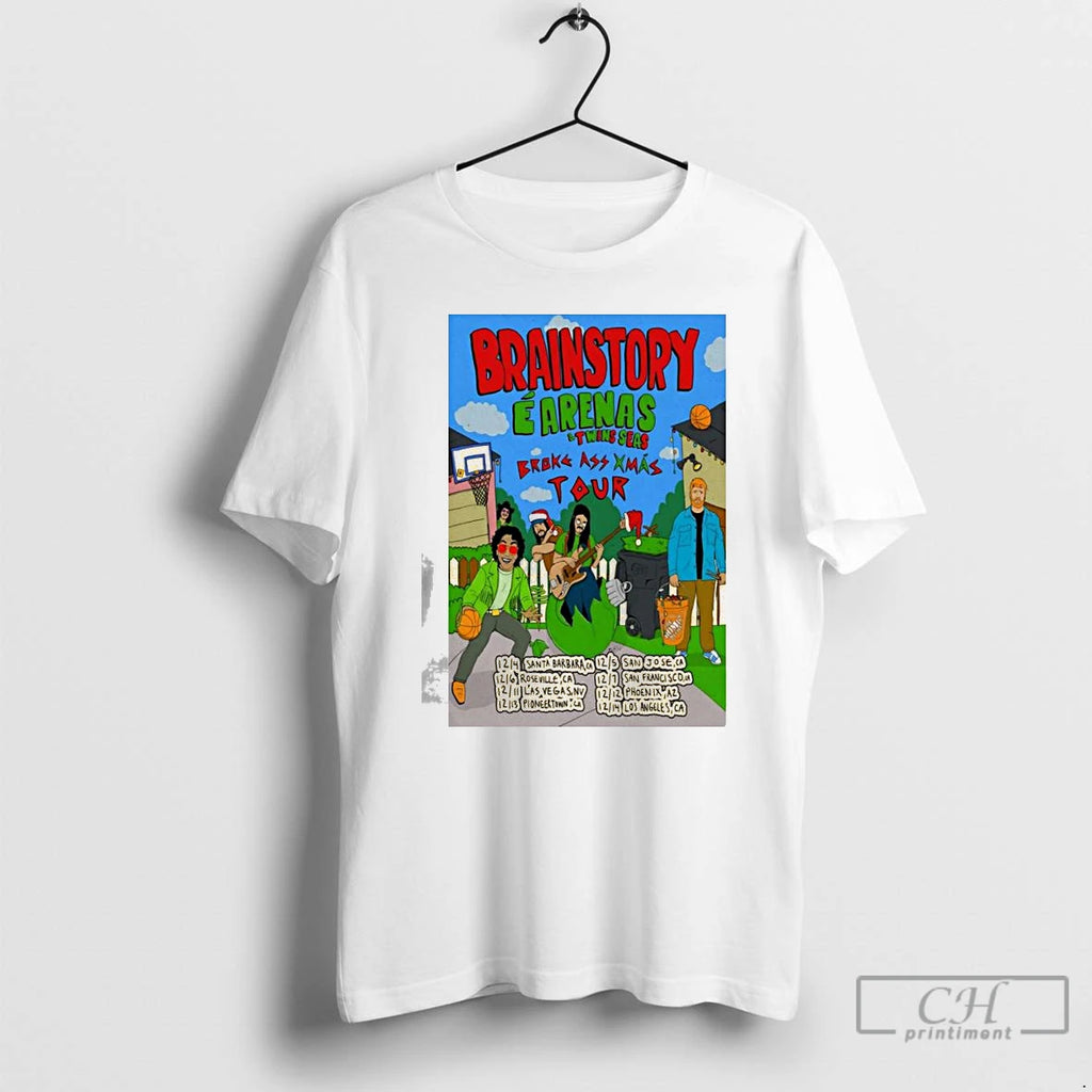 Premium Brainstory Broke Ass Xmas 2025 Tour T-Shirts, Hoodie, Sweatshirt | PopFlextees.com