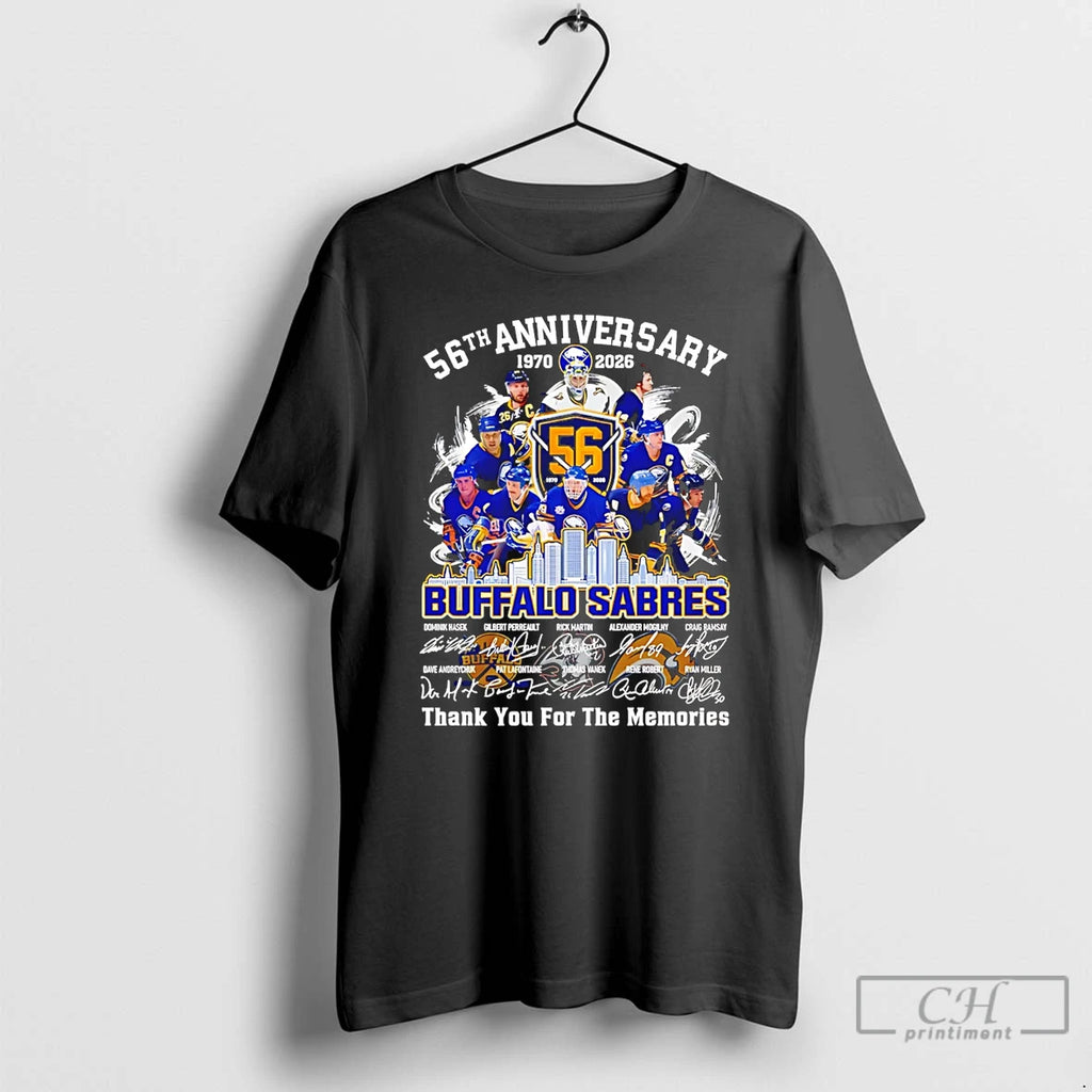 Premium Buffalo Sabres 56th Anniversary 1970 2026 Thank You For The Memories T Shirts Sweater Hoodie, Sweatshirt