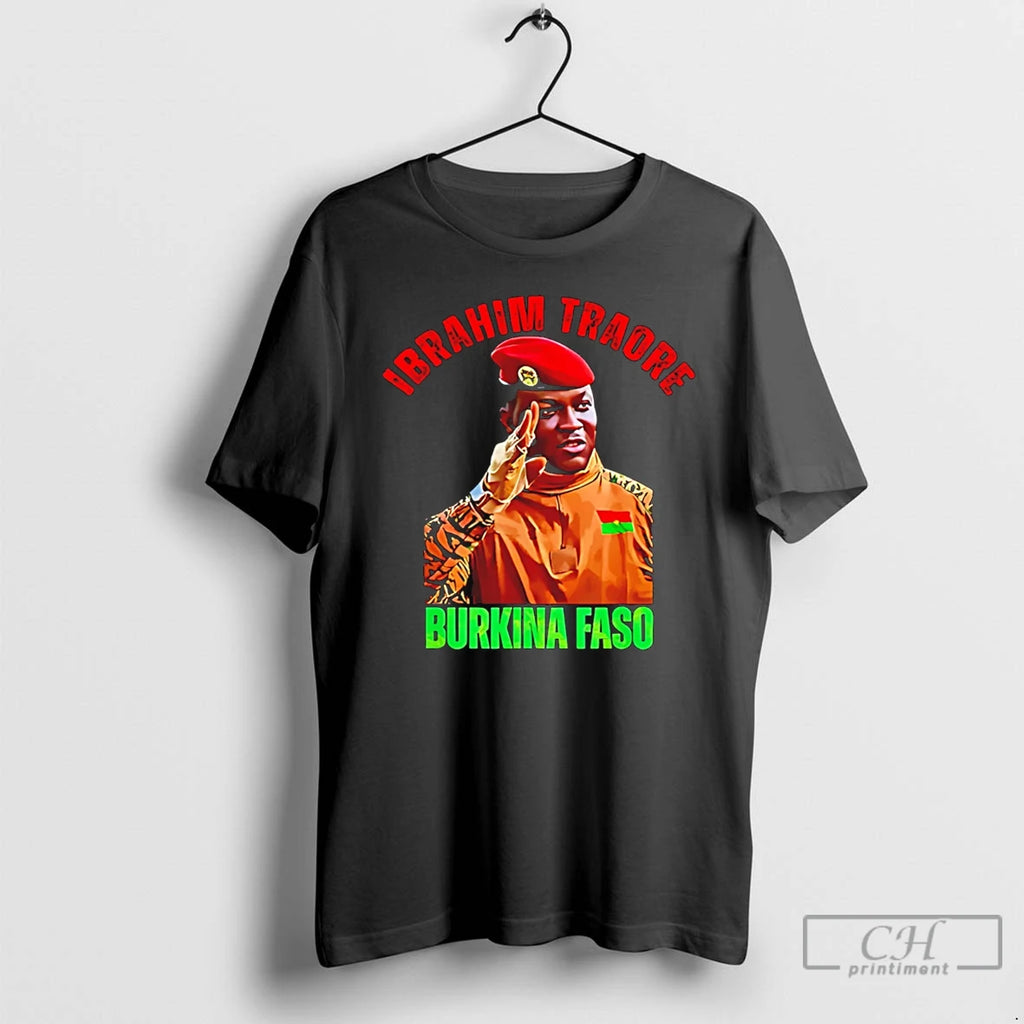 Premium Burkina Faso Ibrahim Traore Thomas Sankara T-Shirts, Hoodie, Sweatshirt | PopFlextees.com