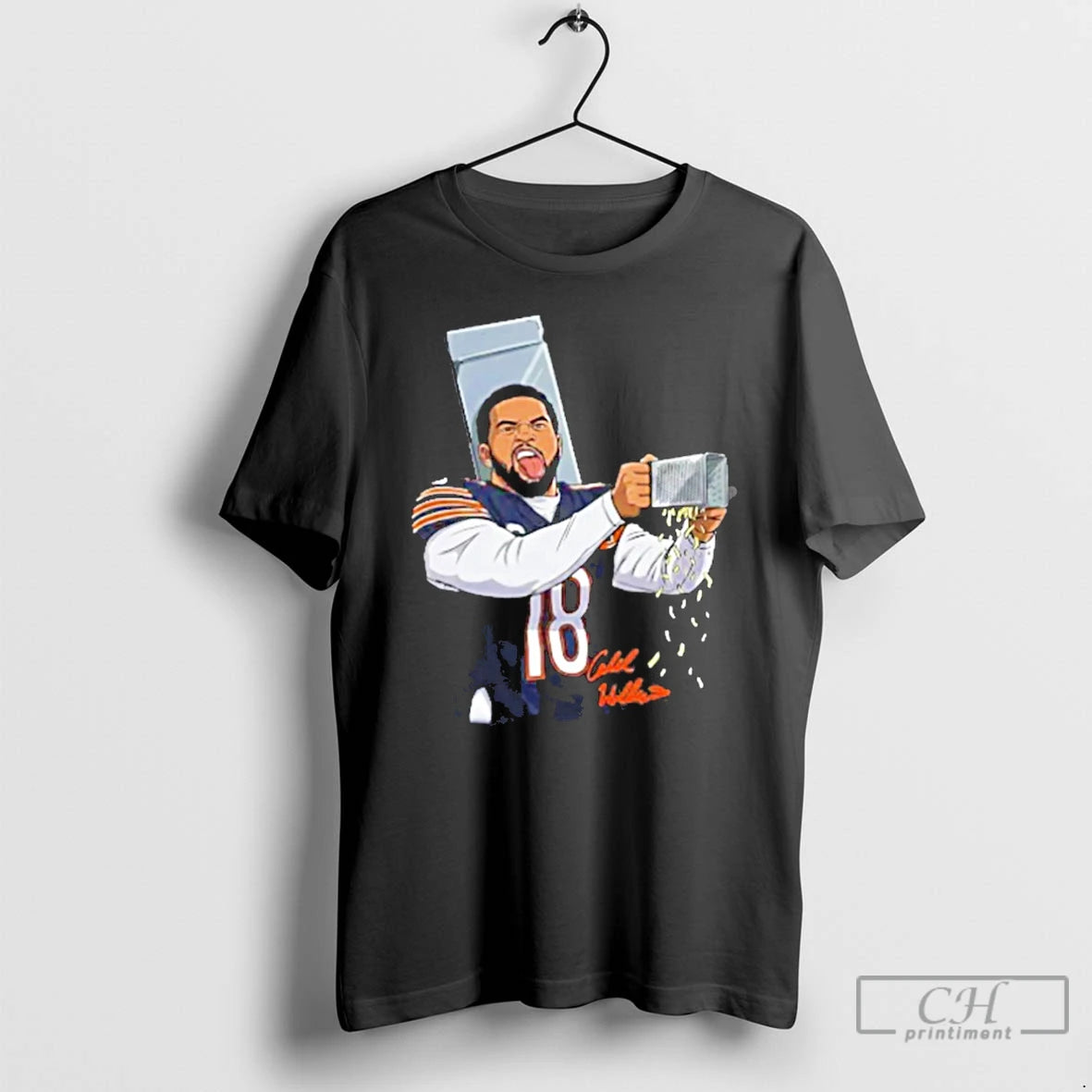 Premium Caleb Williams Cheese Grater Funny Football Signature T-Shirts, Hoodie, Sweatshirt | PopFlextees.com