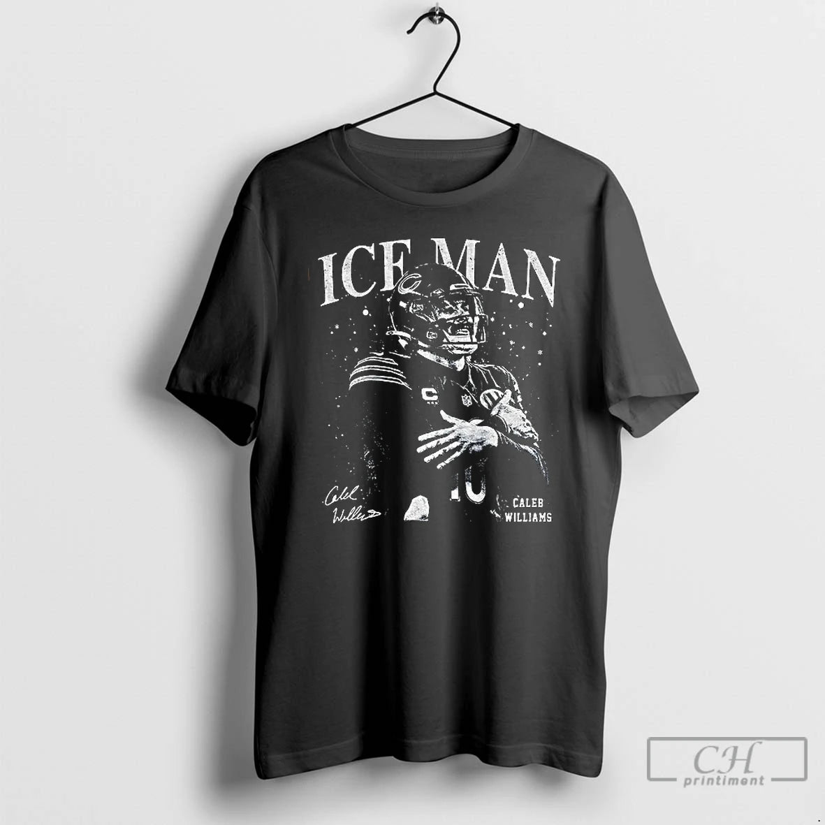Premium Caleb Williams Football Vintage Ice Man Signature T-Shirts, Hoodie, Sweatshirt | PopFlextees.com