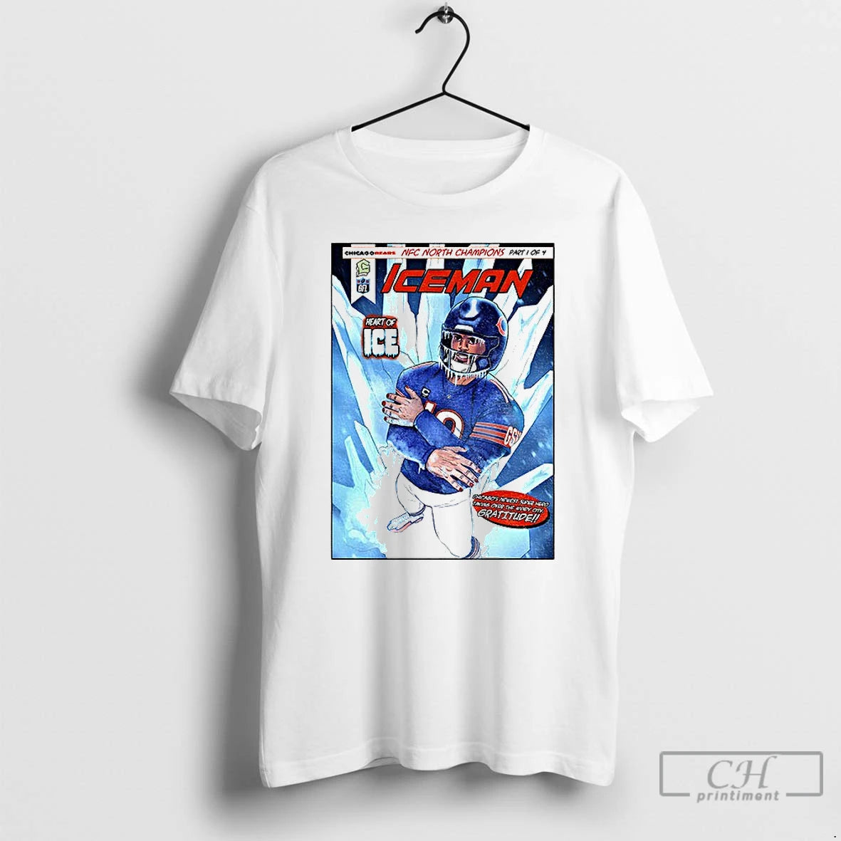 Premium Caleb Williams Nfc North Champions Iceman Heart Of Ice T-Shirts, Hoodie, Sweatshirt | PopFlextees.com