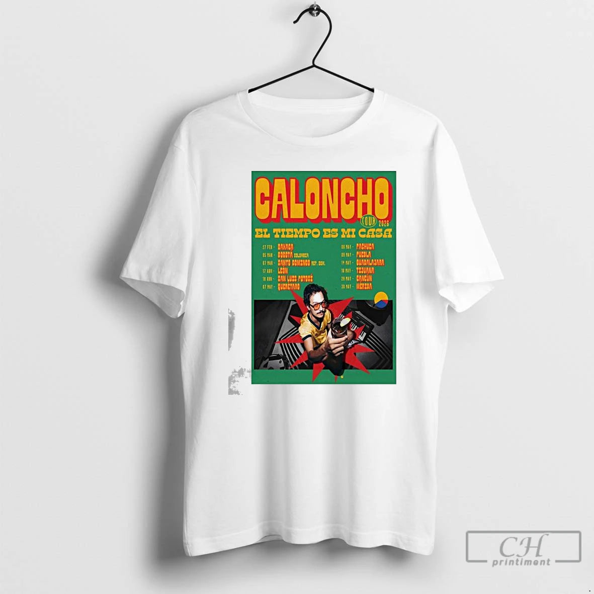 Premium Caloncho El Tiempo Es Mi Casa Tour 26 T-Shirts, Hoodie, Sweatshirt | PopFlextees.com