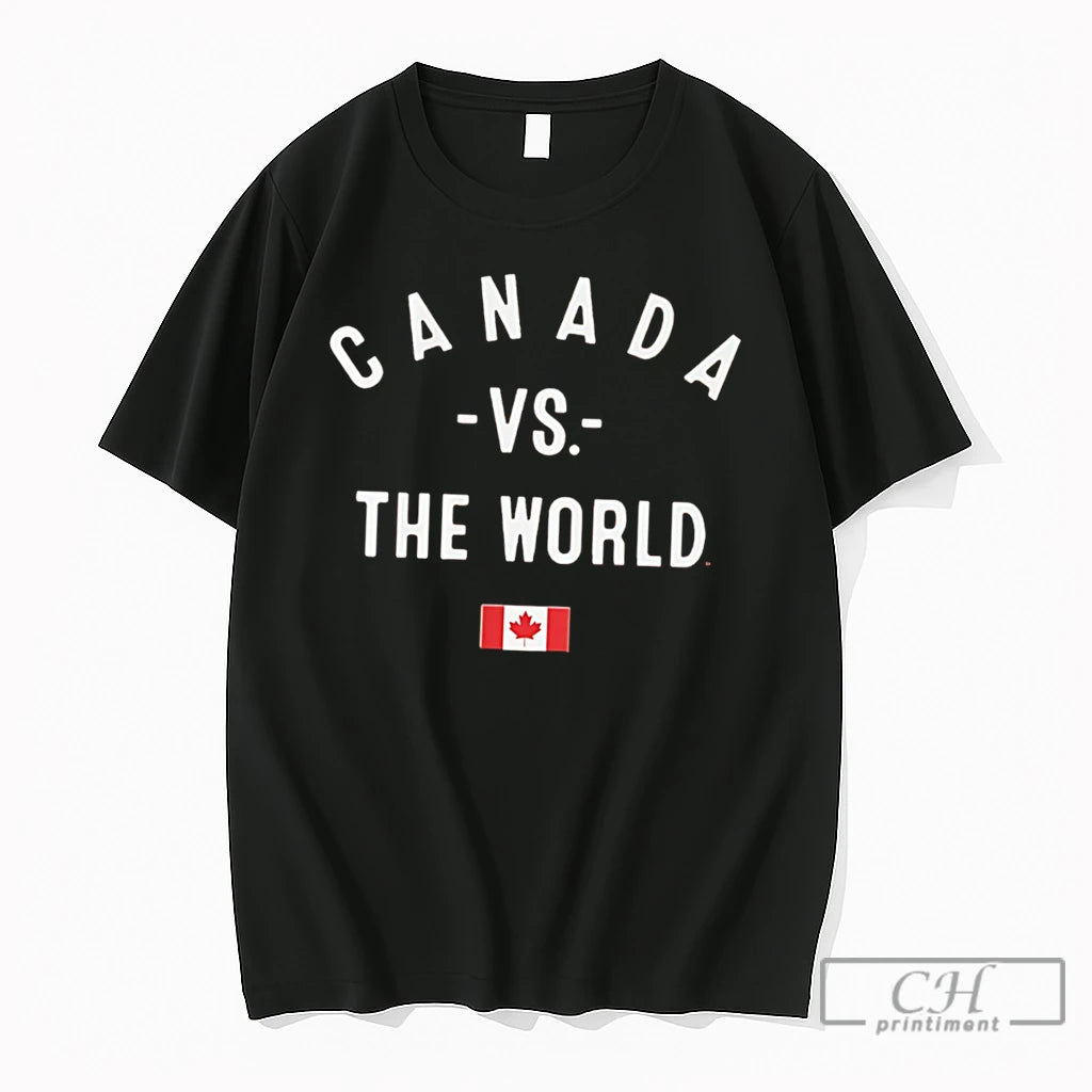 Premium Canada Vs The World 2026 Flag Tee