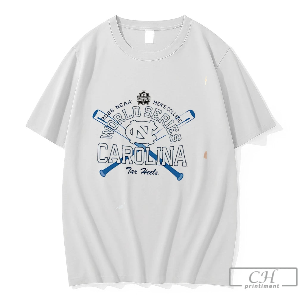 Premium Carolina Tar Heels 2026 Ncaa Mens College World Series Tee