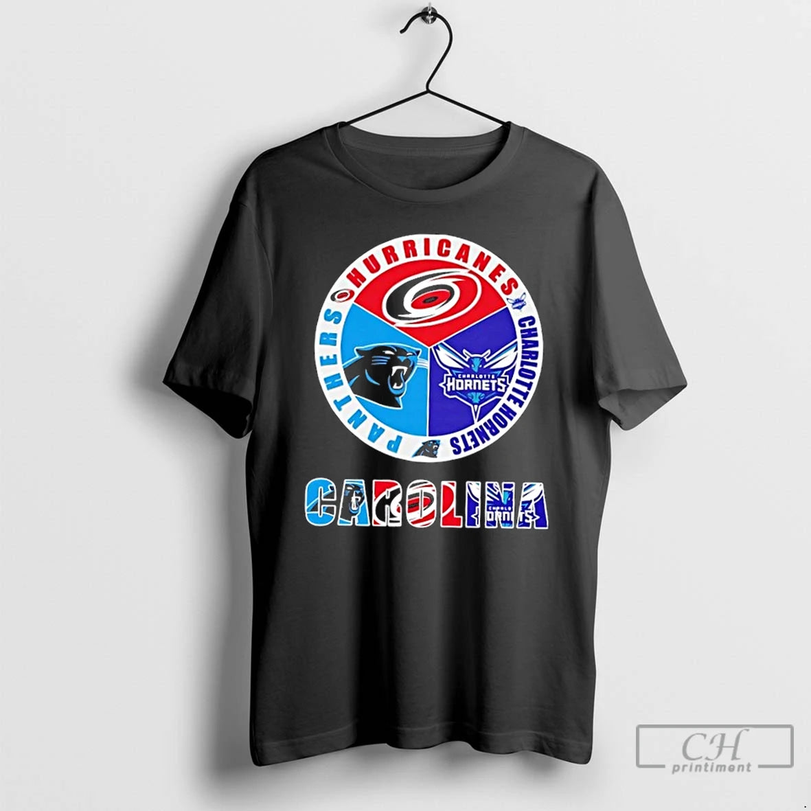 Premium Carolina City Sports Hurricanes Charlotte Hornets Panthers Logo T-Shirts, Hoodie, Sweatshirt | PopFlextees.com