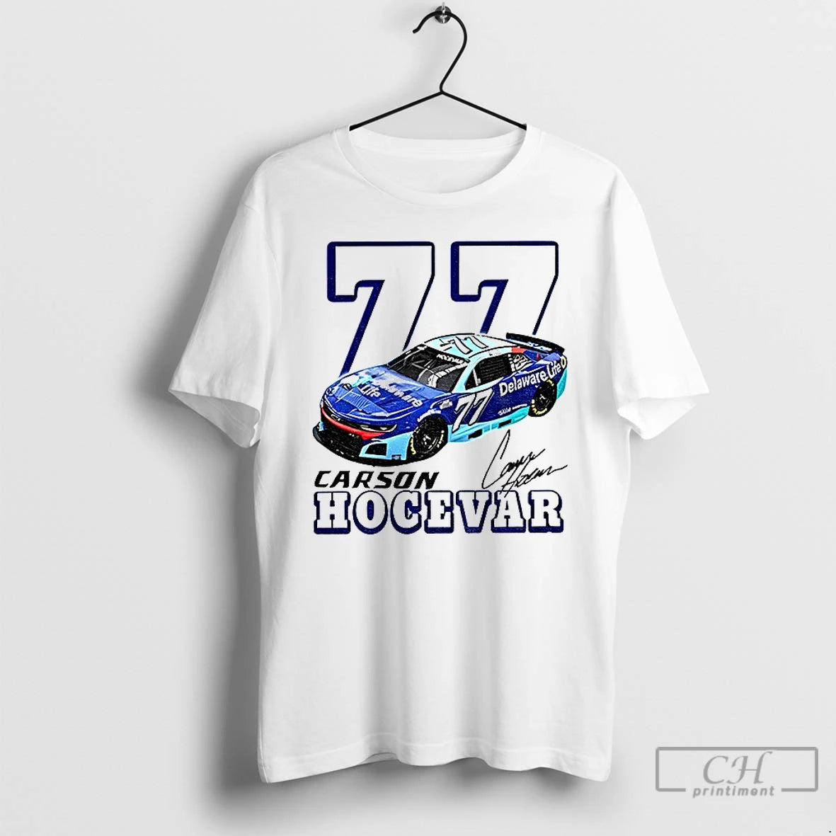 Premium Carson Hocevar 77 Nascar Racing Signature T-Shirts, Hoodie, Sweatshirt | PopFlextees.com