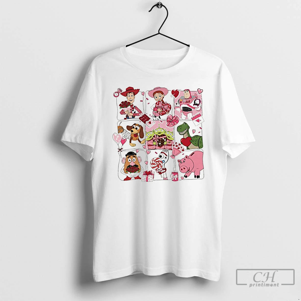 Premium Cartoon Movie Pink Heart Valentine Coquette Valentines Day T-Shirts, Hoodie, Sweatshirt | PopFlextees.com