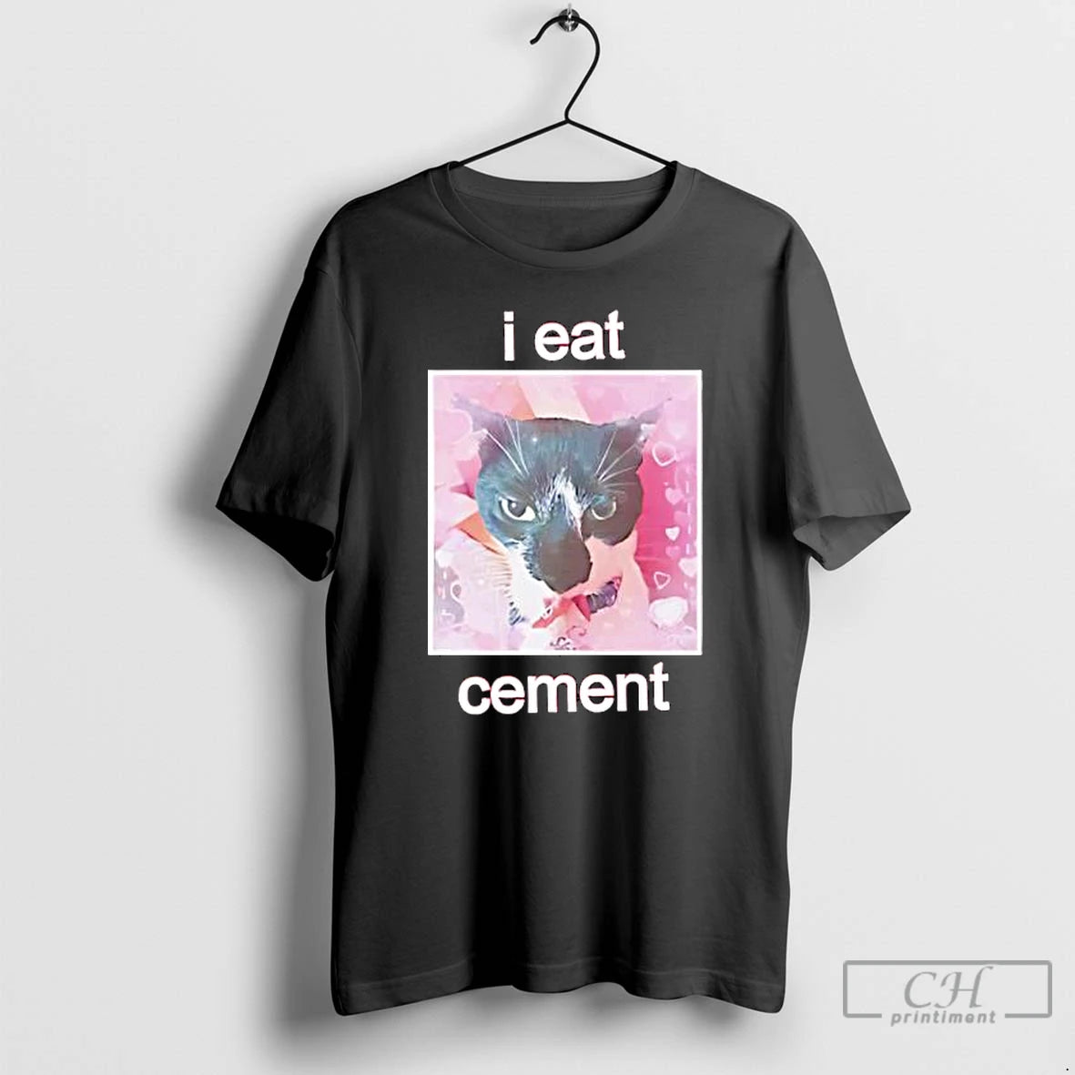 Premium Cat I Eat Cement Picture T-Shirts, Hoodie, Sweatshirt | PopFlextees.com