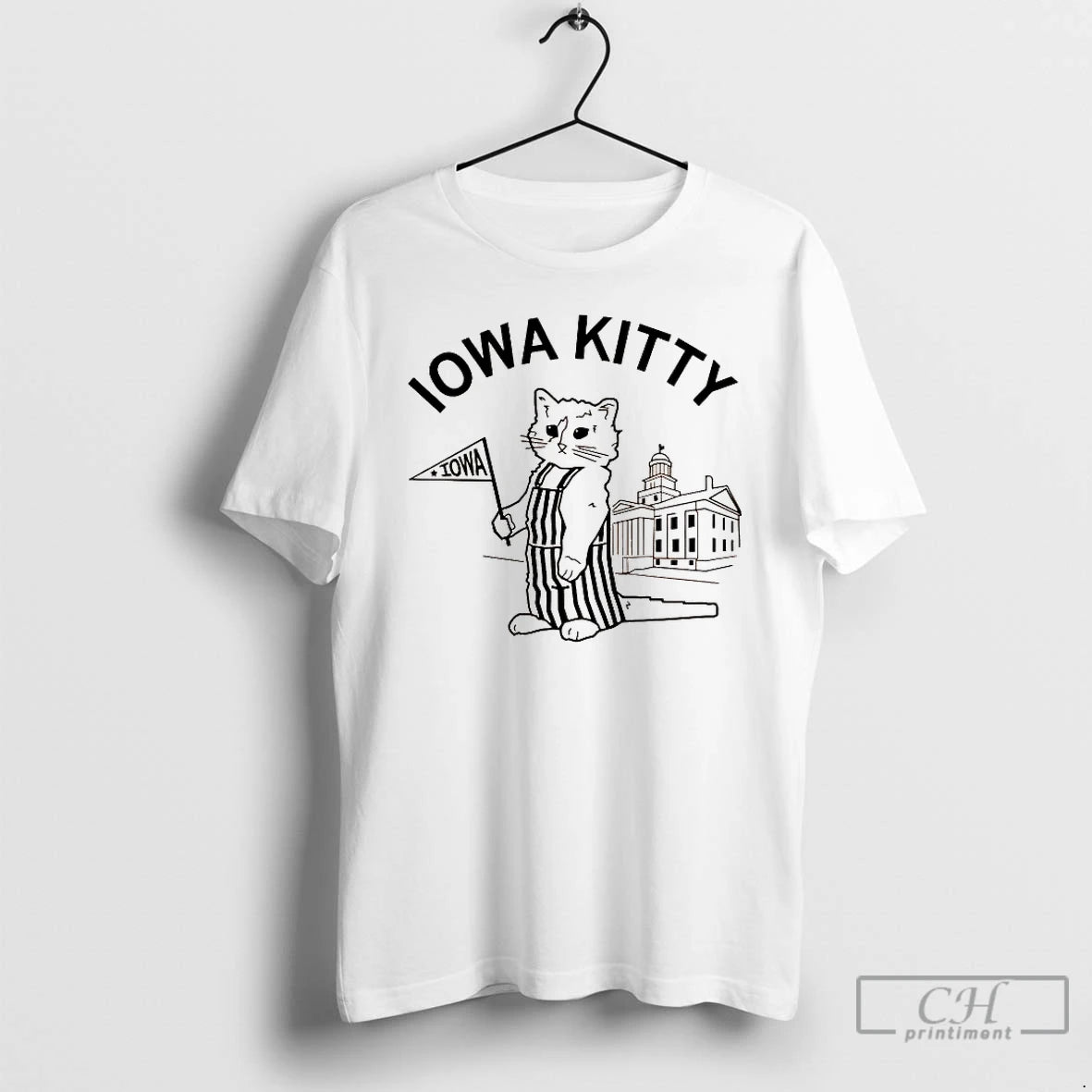 Premium Cat Iowa Kitty Iowa Flag 2026 T-Shirts, Hoodie, Sweatshirt | PopFlextees.com