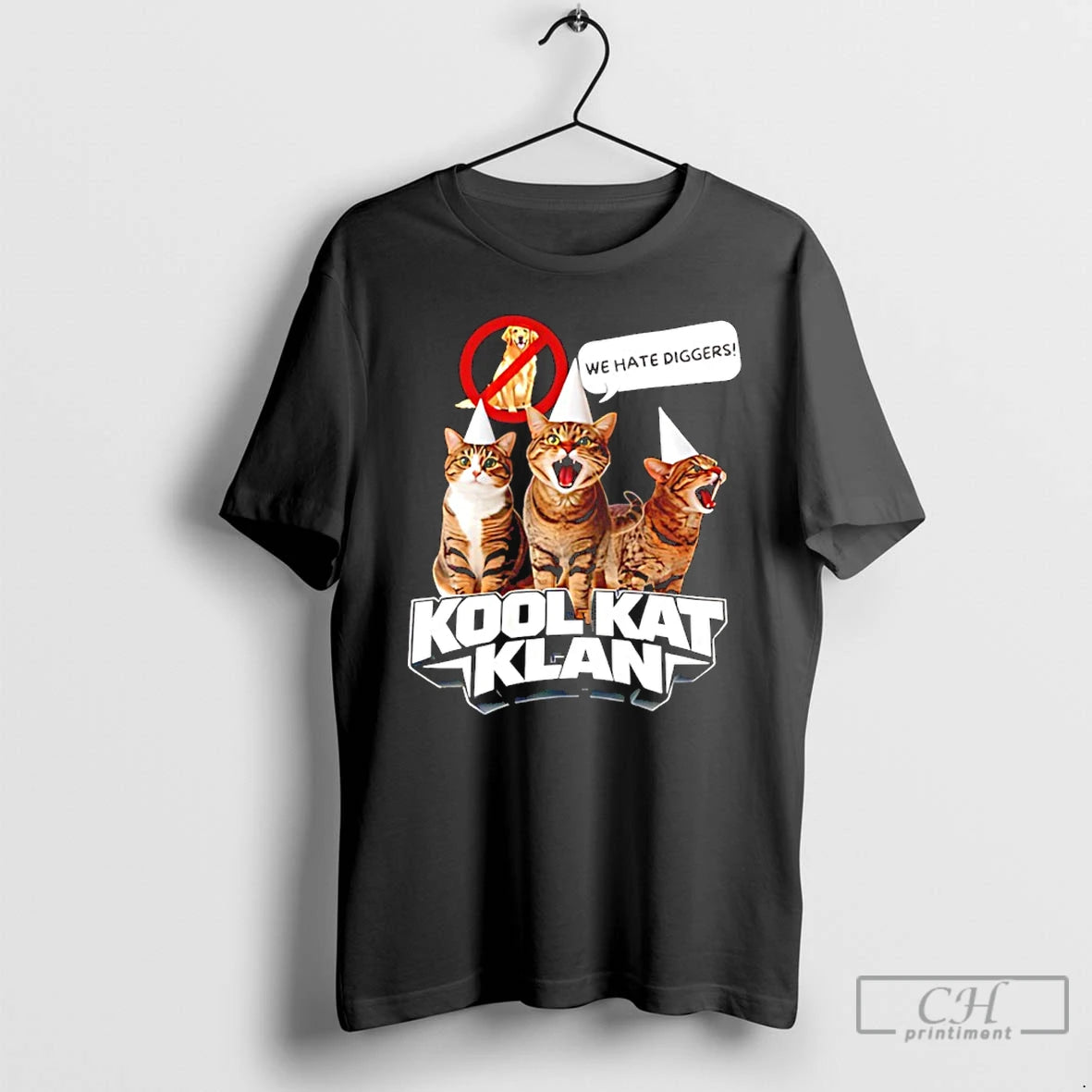 Premium Cat Kool Kat Klan We Hate Diggers Funny T-Shirts, Hoodie, Sweatshirt | PopFlextees.com