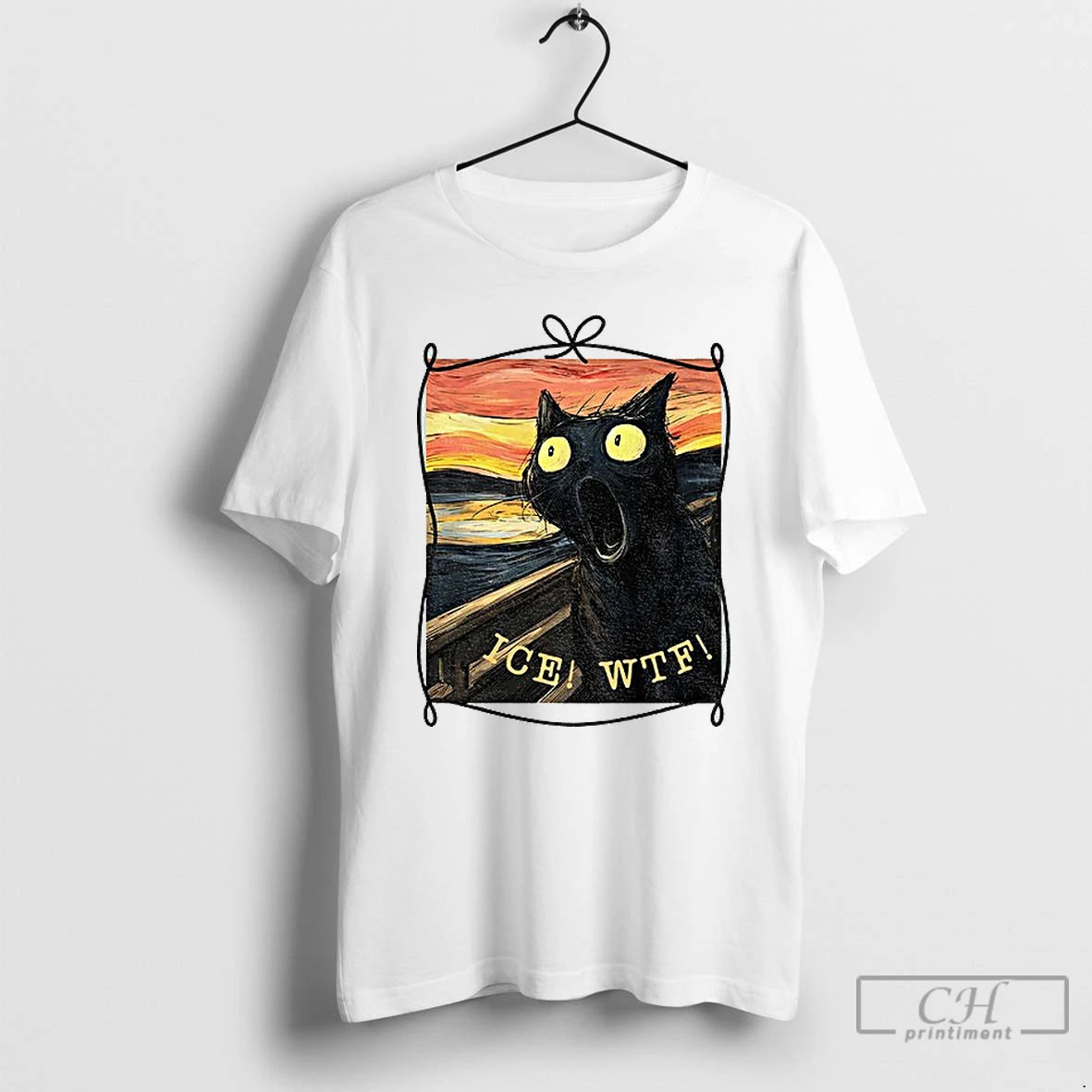 Premium Cat Screaming Ice Wtf Fuck Ice T-Shirts, Hoodie, Sweatshirt | PopFlextees.com