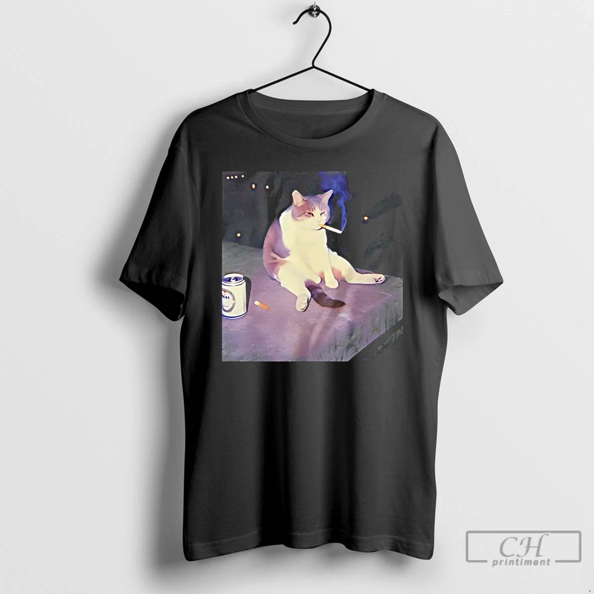 Premium Cat Smoking Cigarette T-Shirts, Hoodie, Sweatshirt | PopFlextees.com