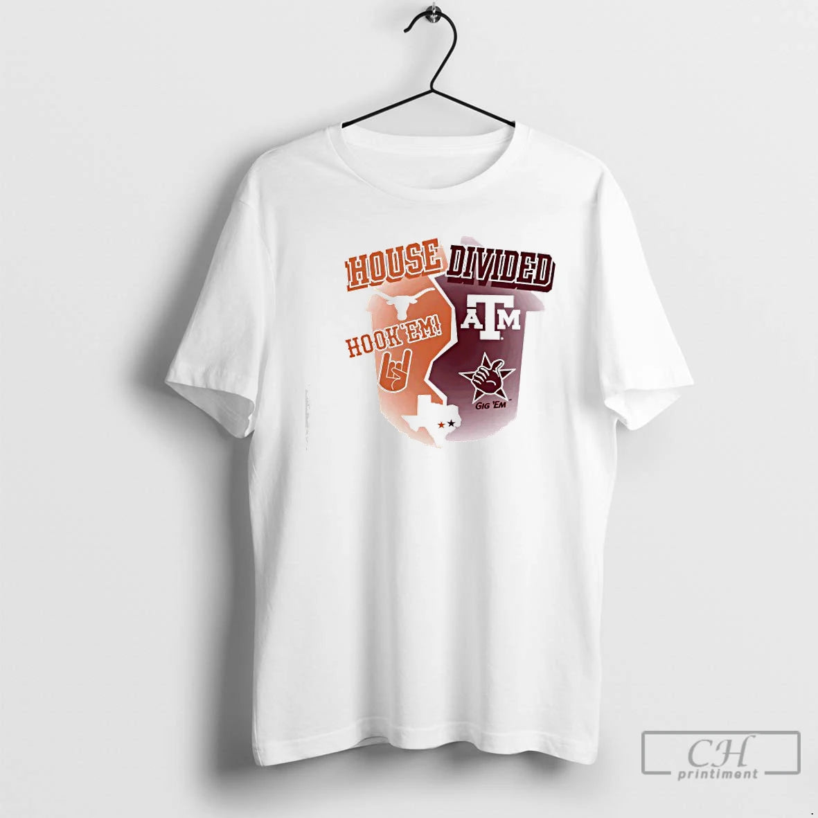 Premium Champion Texas Longhorns House Divided T-Shirts, Hoodie, Sweatshirt | PopFlextees.com