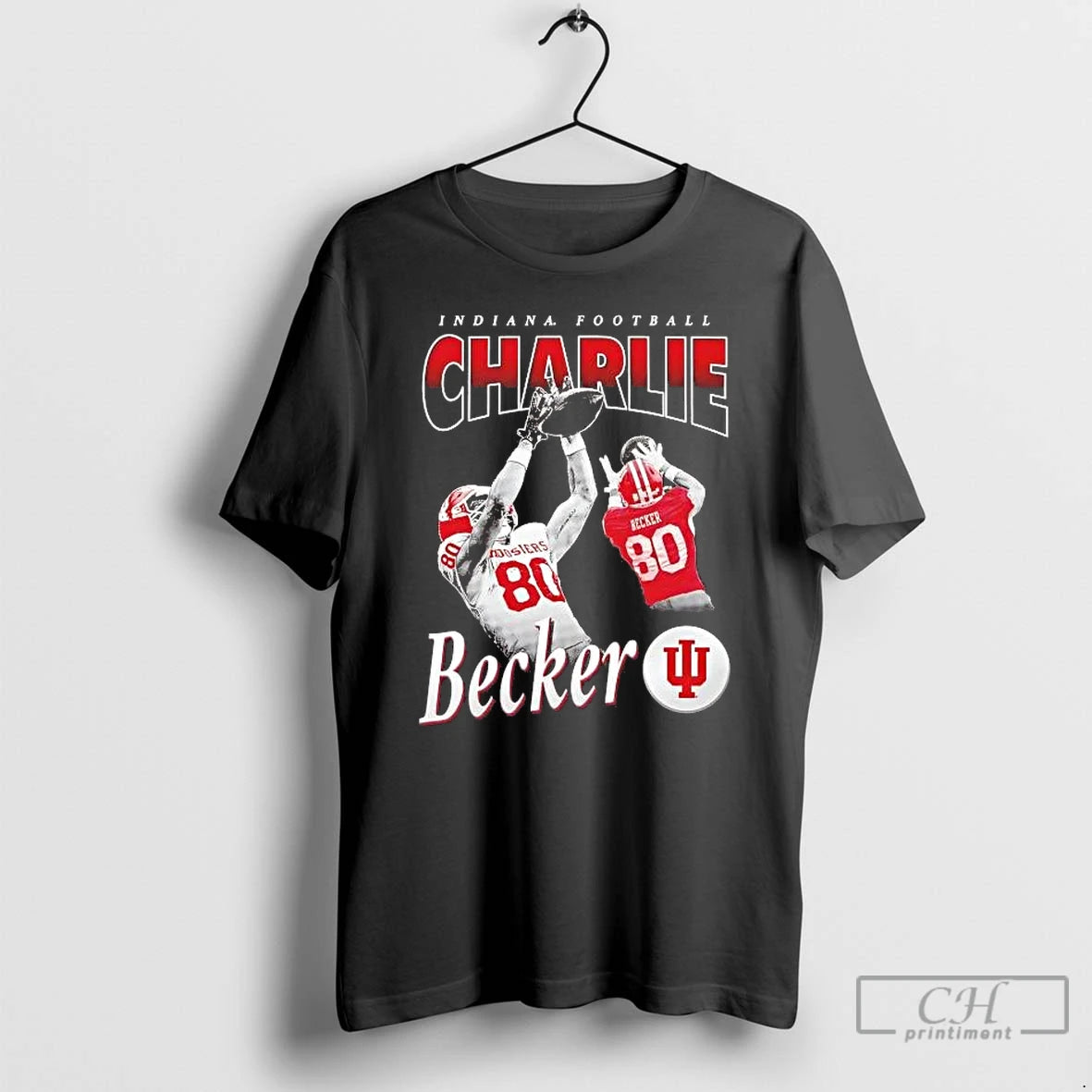 Premium Charlie Becker Illustrated Catch Indiana Football T-Shirts, Hoodie, Sweatshirt | PopFlextees.com