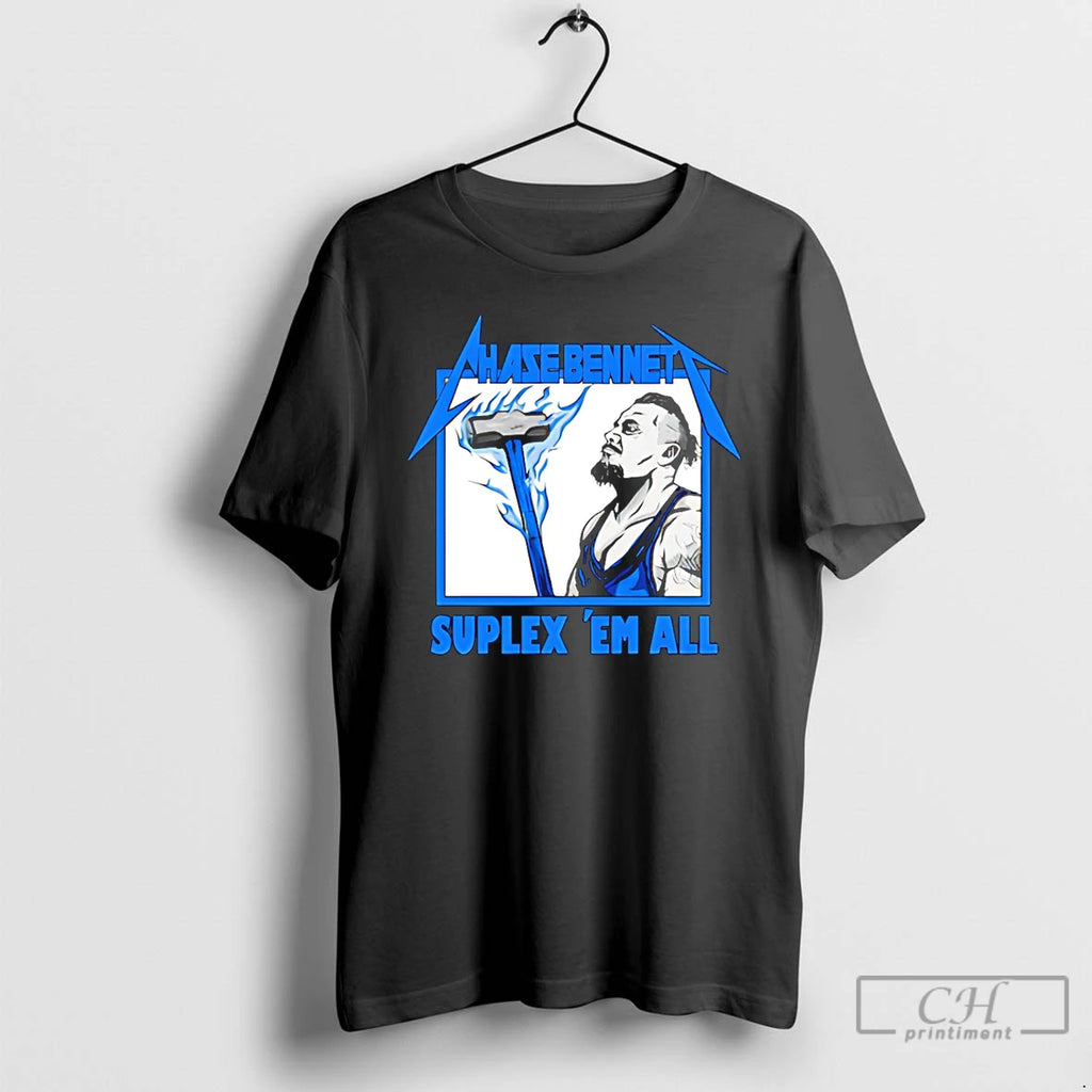 Premium Chase Bennett The Burning Hammer Blue T-Shirts, Hoodie, Sweatshirt | PopFlextees.com