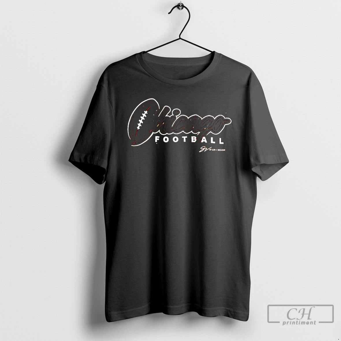 Premium Chicago Football Script Orange T-Shirts, Hoodie, Sweatshirt | PopFlextees.com