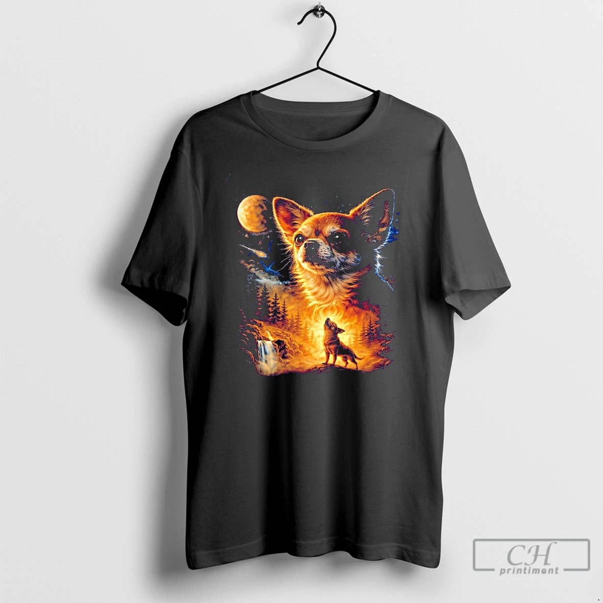 Premium Chihuahua Full Moon T-Shirts, Hoodie, Sweatshirt | PopFlextees.com