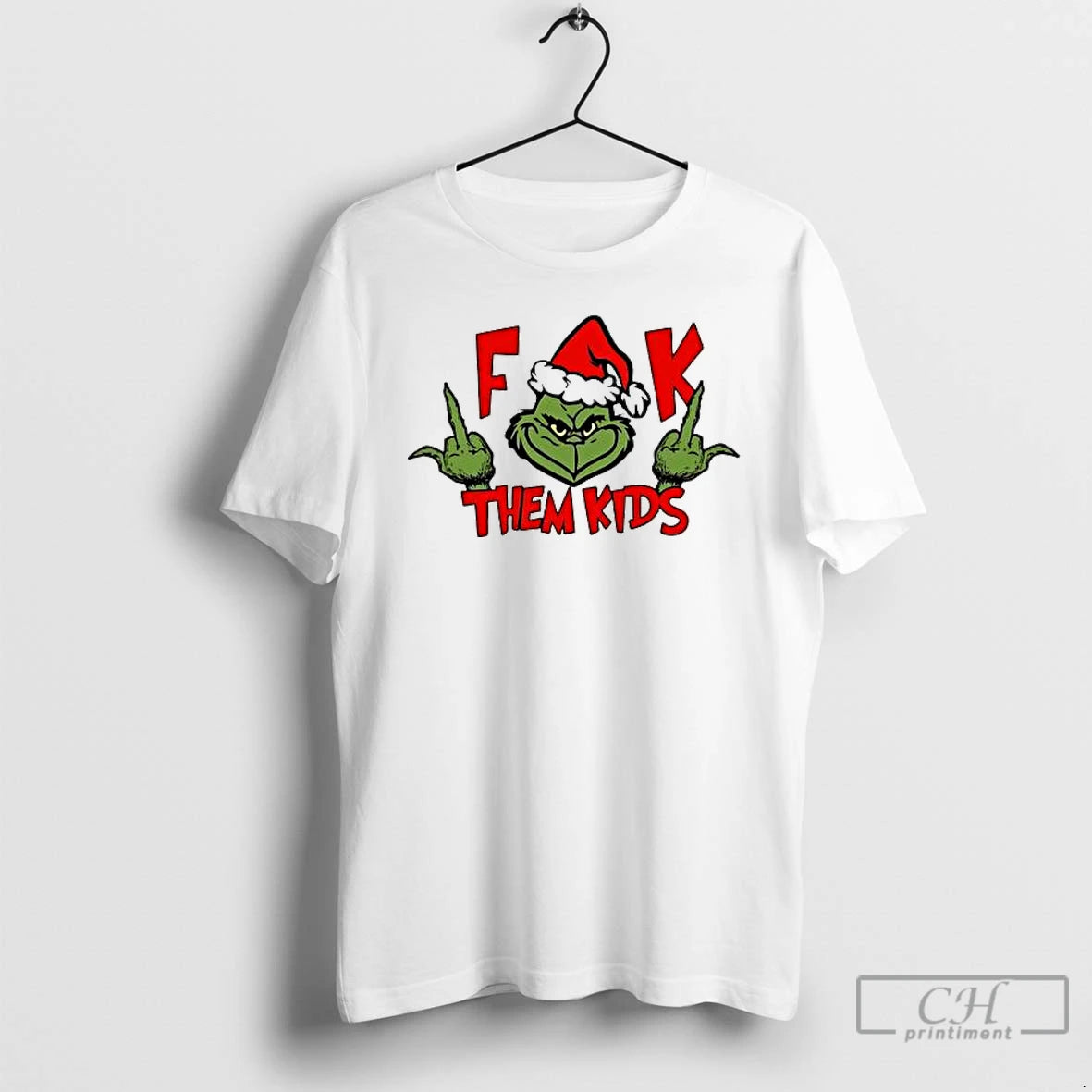 Premium Christmas Grinch Parody Fuck Them Kids Trends Stylish T-Shirts, Hoodie, Sweatshirt | PopFlextees.com