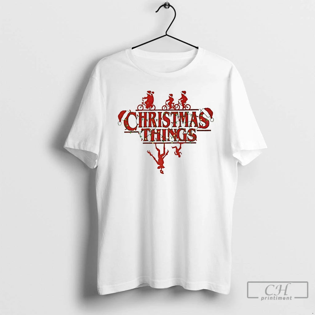Premium Christmas Things Horror Show Upside Down Xmas Merry Christmas 2025 T-Shirts, Hoodie, Sweatshirt | PopFlextees.com