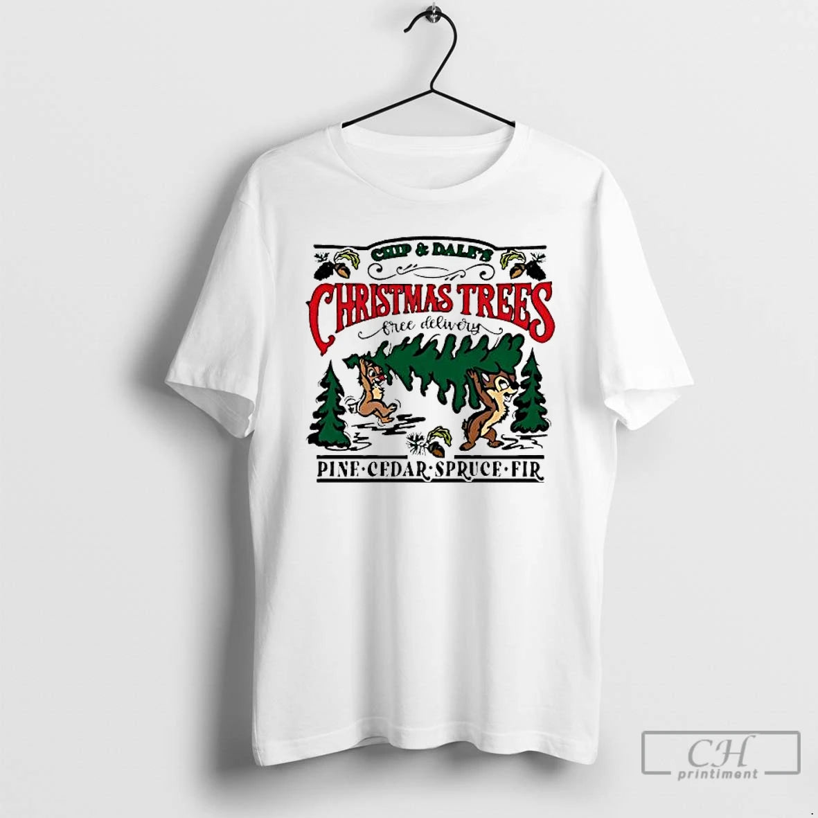 Premium Christmas Trees Free Delivery Pine Cedar Spruce Fir T-Shirts, Hoodie, Sweatshirt | PopFlextees.com