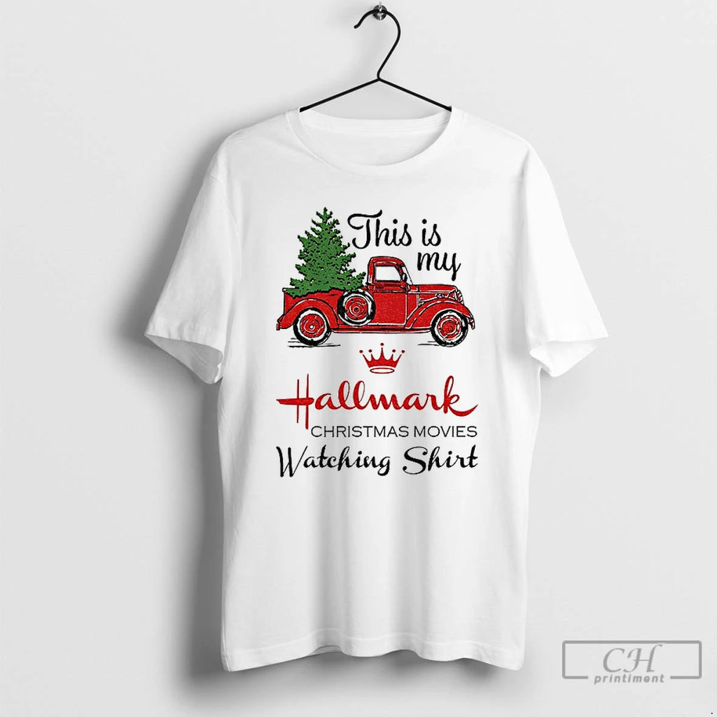 Premium Christmas Truck This Is My Hallmark Christmas Movies Watching Christmas T-Shirts, Hoodie, Sweatshirt