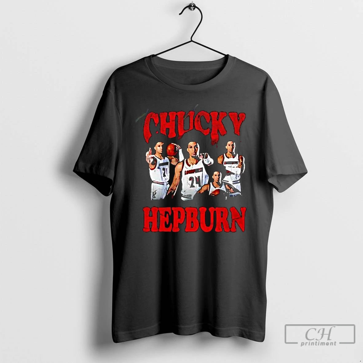 Premium Chucky Hepburn Louisville Cardinals Signature Graphic Retro T-Shirts, Hoodie, Sweatshirt | PopFlextees.com