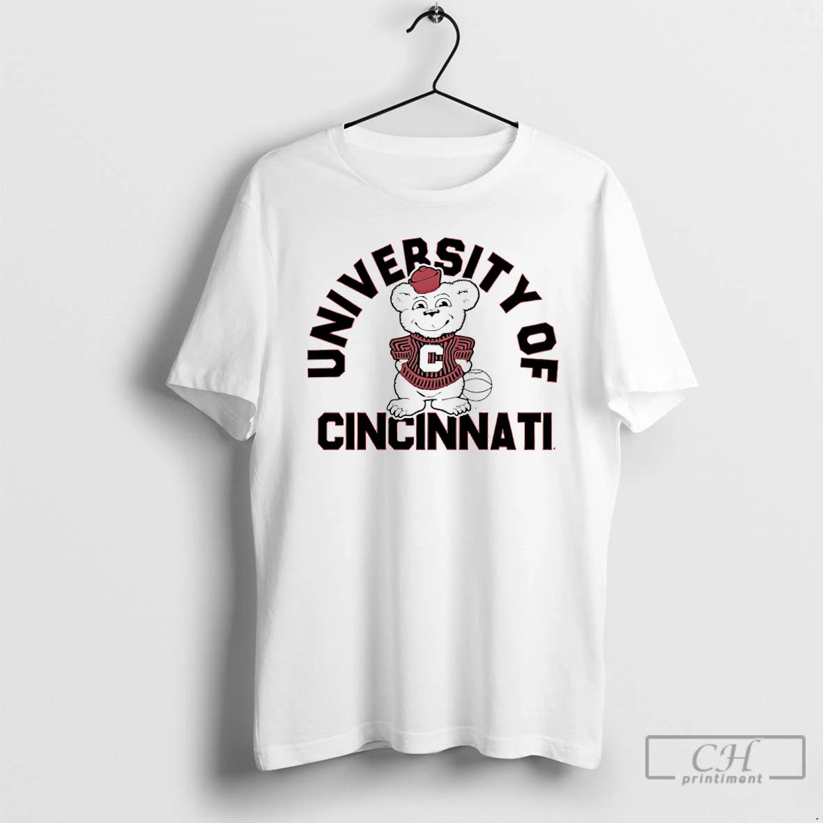 Premium Cincinnati Bearcats Basketball Ringer Logo T-Shirts, Hoodie, Sweatshirt | PopFlextees.com