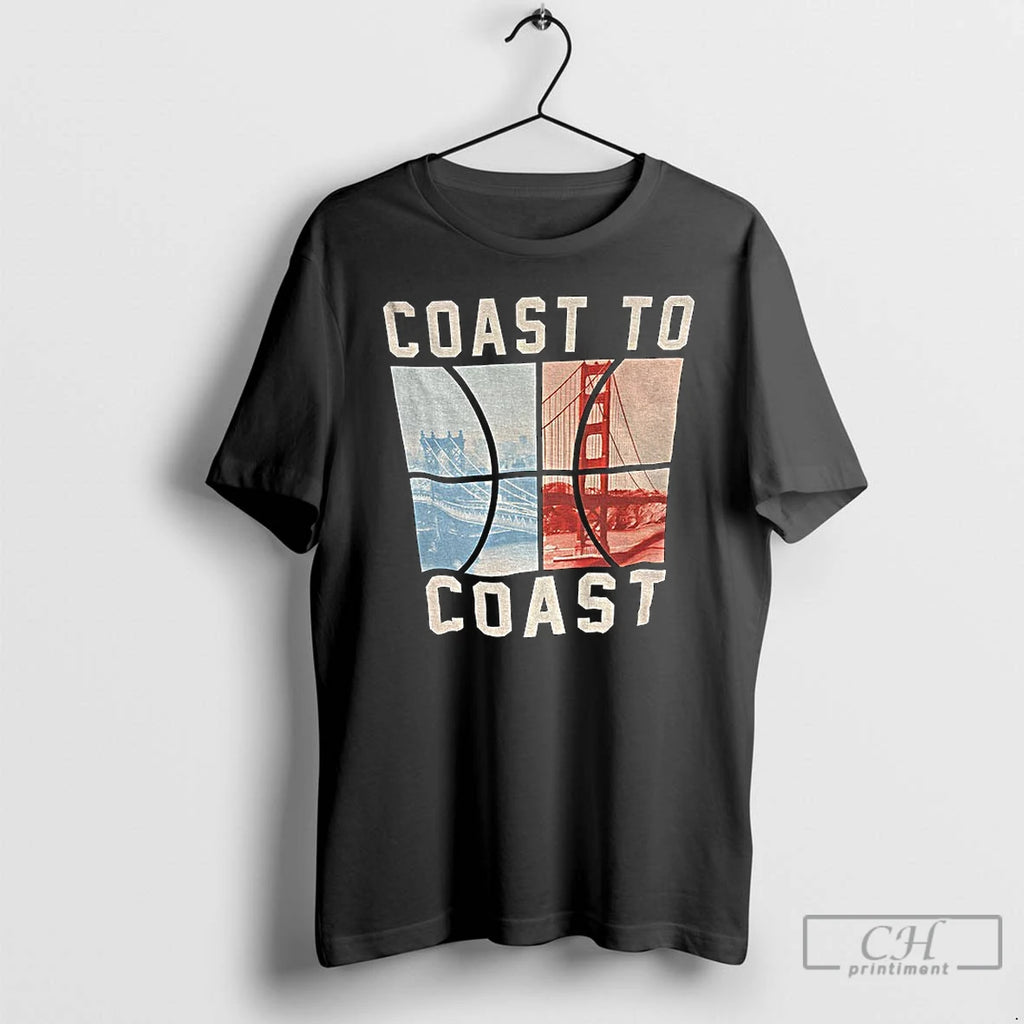 Premium Coast To Coast Brooklyn Vs San Francisco Vintage T-Shirts, Hoodie, Sweatshirt | PopFlextees.com