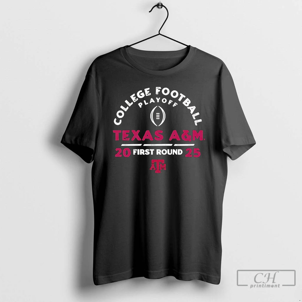 Premium College Football Playoff 2025 First Round Texas Am Aggies T-Shirts, Hoodie, Sweatshirt | PopFlextees.com