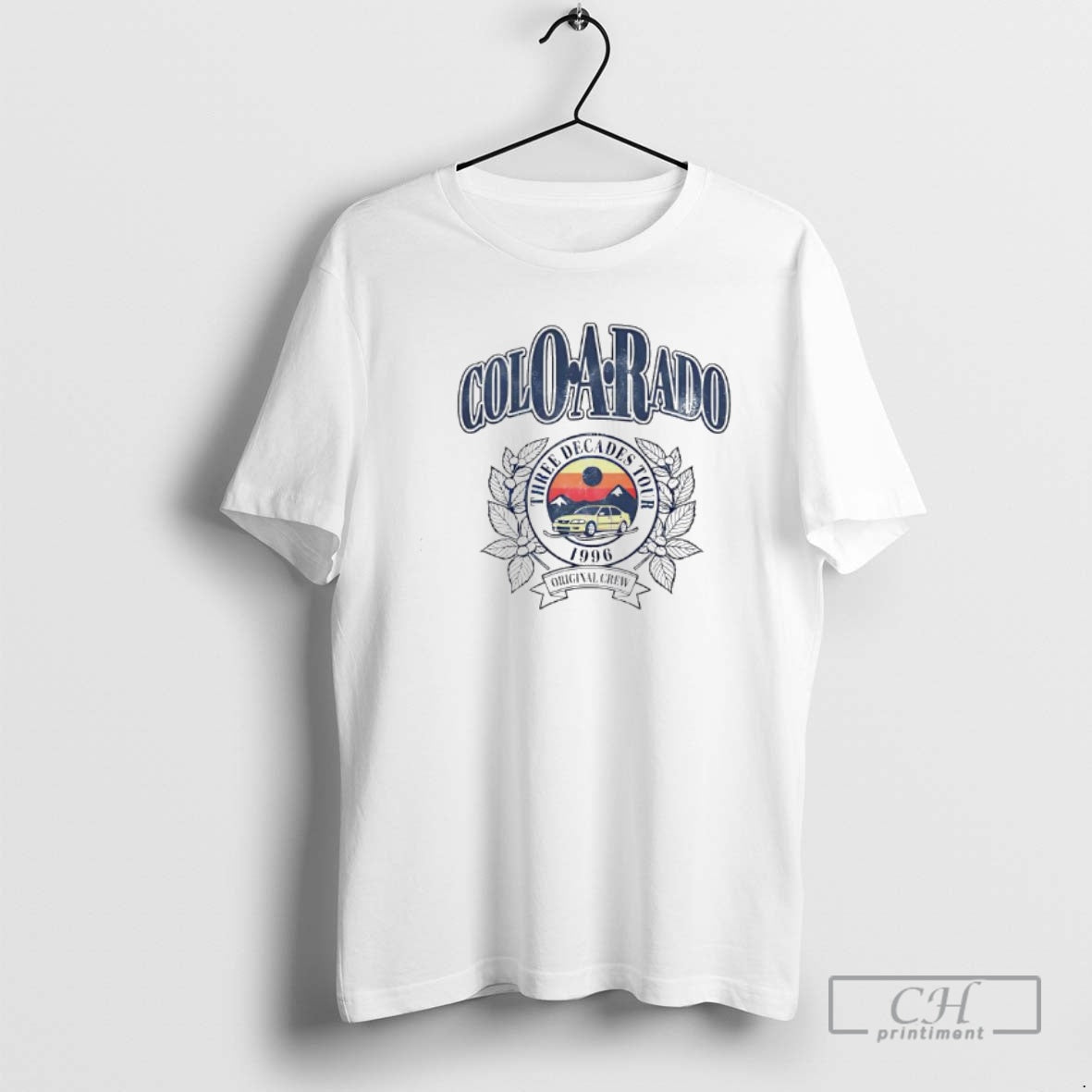 Premium Coloarado Three Decades Tour 1996 Crew Vintage Car Shirt Sweater Hoodie, Sweatshirt | PopFlextees.com