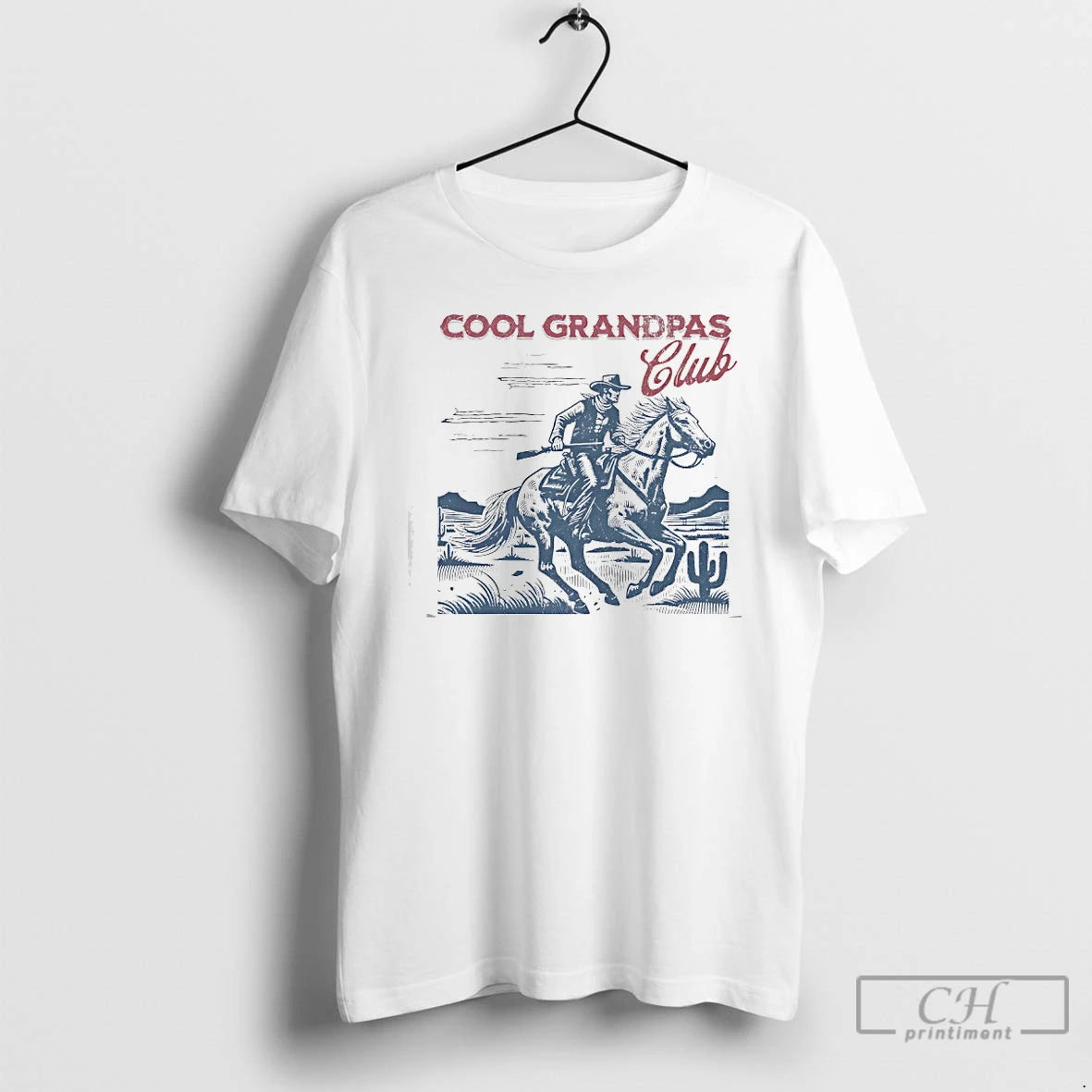 Premium Cool Grandpas Club Retro Cowboy T-Shirts, Hoodie, Sweatshirt | PopFlextees.com