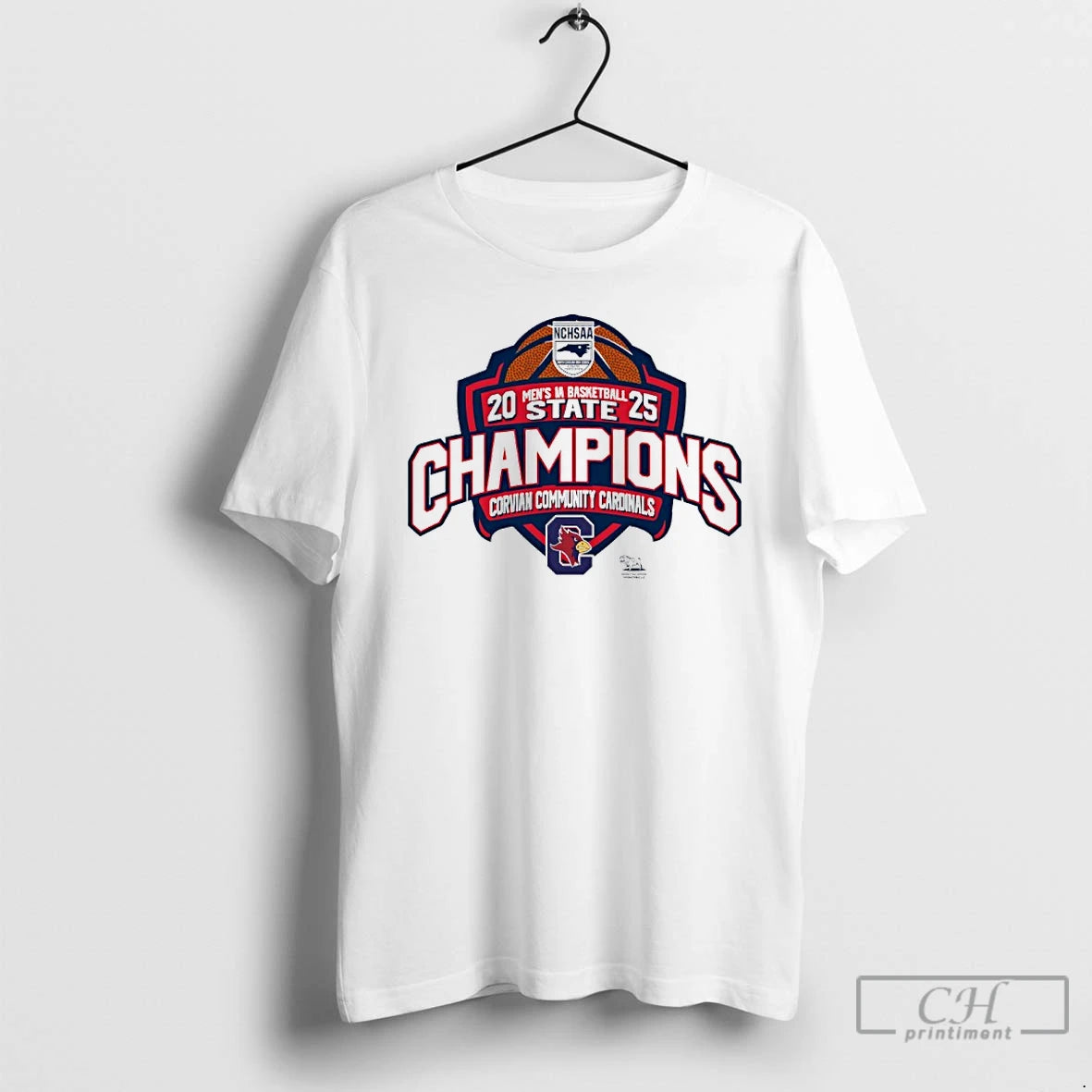 Premium Corvian Community Cardinals 2025 Mens 1a Basketball State Champions T-Shirts, Hoodie, Sweatshirt | PopFlextees.com