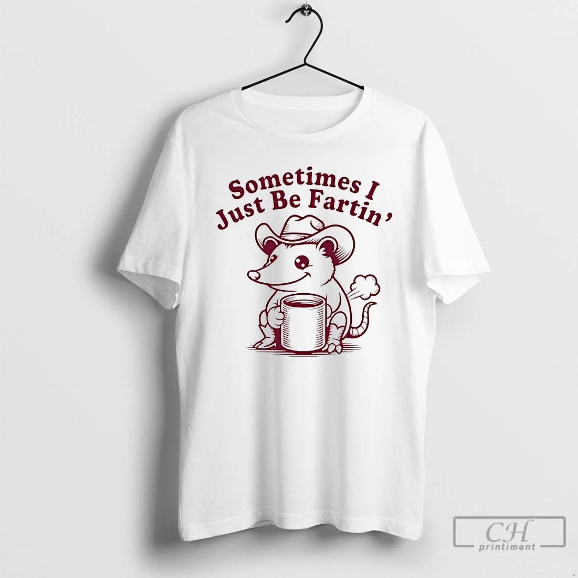 Premium Cowboy Possum Sometimes I Just Be Fartin T-Shirts, Hoodie, Sweatshirt | PopFlextees.com