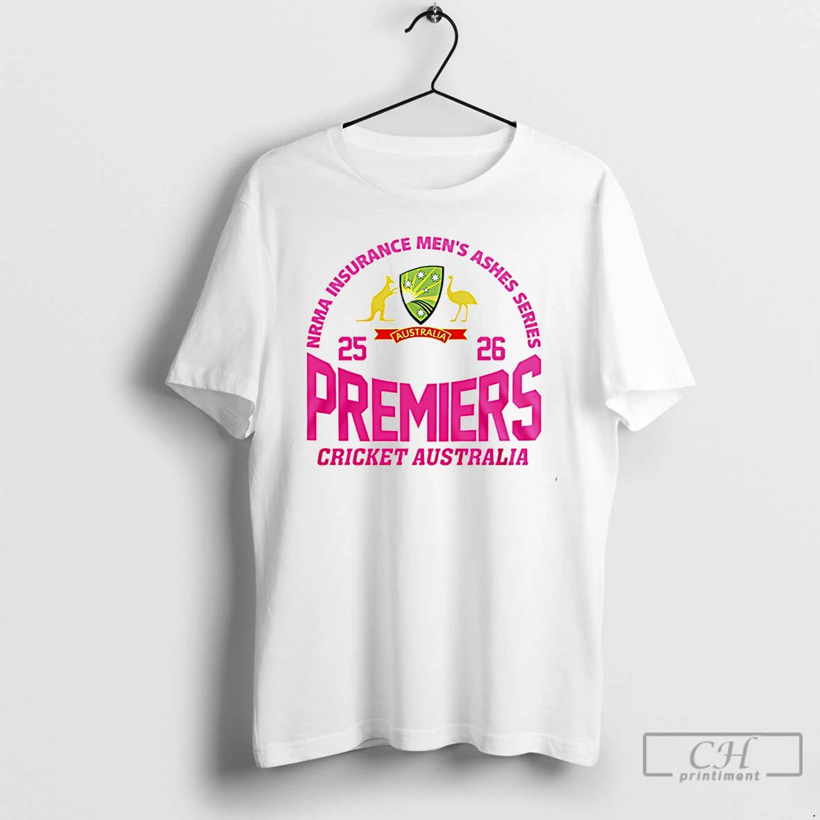 Premium Cricket Australia 2025 Nrma Insurance Mens Ashes Series Premiers Pink T-Shirts, Hoodie, Sweatshirt | PopFlextees.com