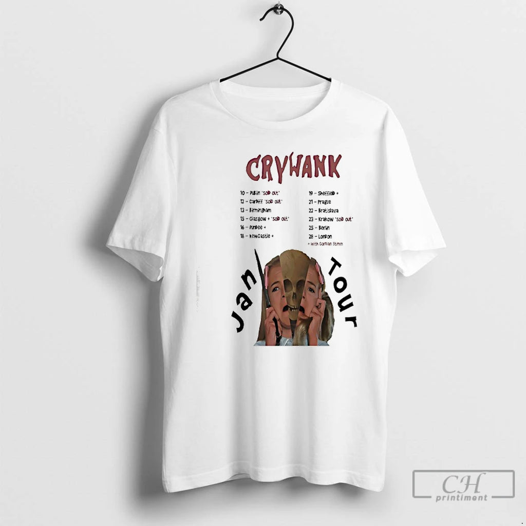 Premium Crywank January 2026 Shows Tour T-Shirts, Hoodie, Sweatshirt | PopFlextees.com