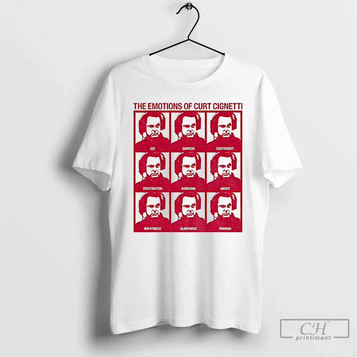 Premium Curt Cignetti Coach The Emotions Of Curt Cignetti Iu Football T-Shirts, Hoodie, Sweatshirt | PopFlextees.com