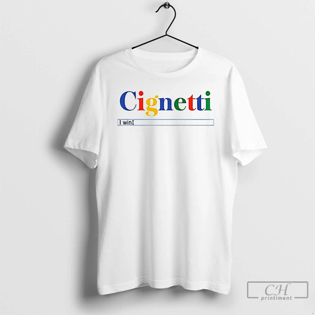 Premium Curt Cignetti Football Google I Win Cignetti I Win Search Bar T Shirts Sweater Hoodie, Sweatshirt | PopFlextees.com