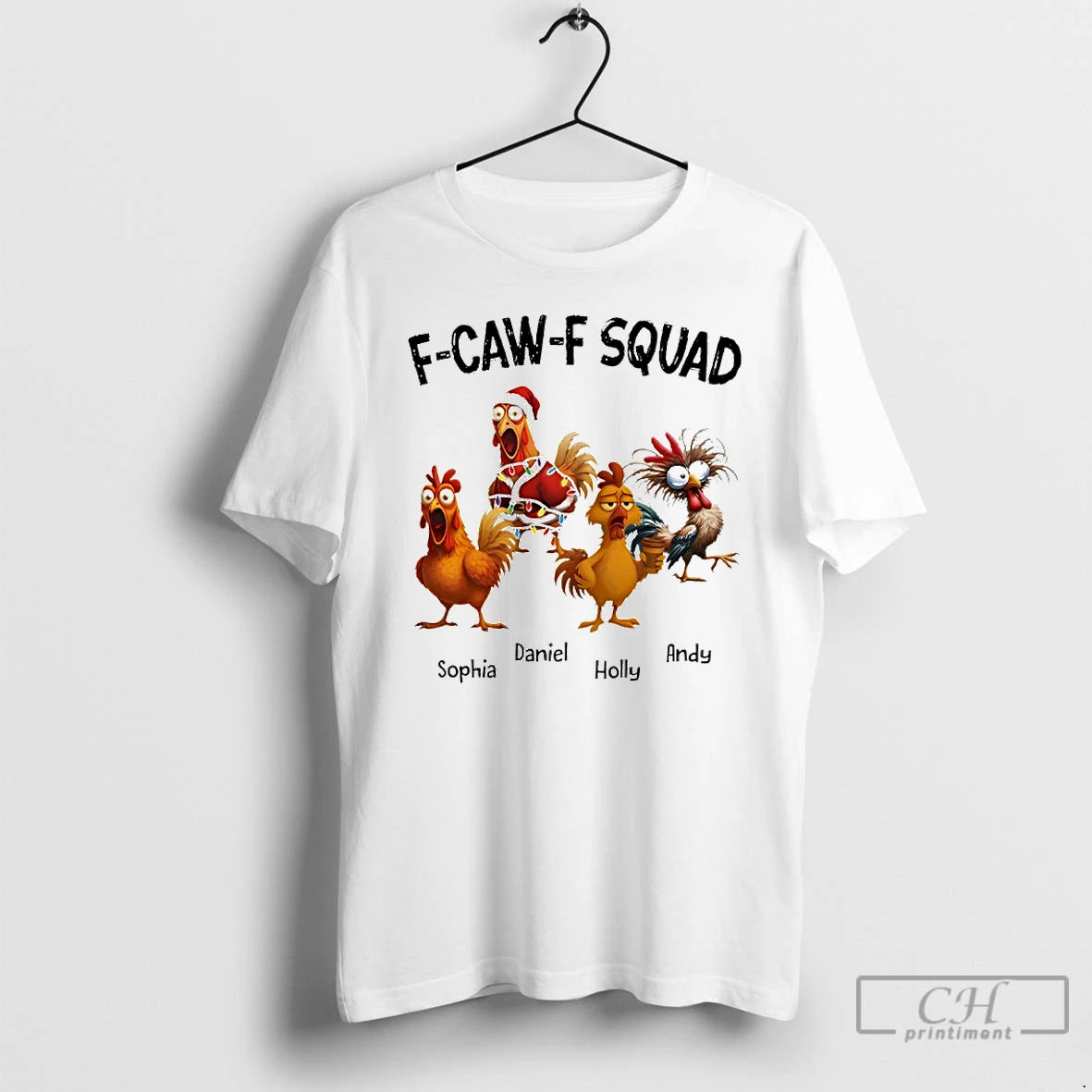 Premium Custom Funny F Caw F Squad T-Shirts, Hoodie, Sweatshirt | PopFlextees.com