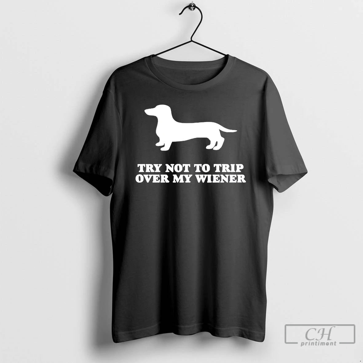Premium Dachshund Try Not To Trip Over My Wiener T-Shirts, Hoodie, Sweatshirt | PopFlextees.com