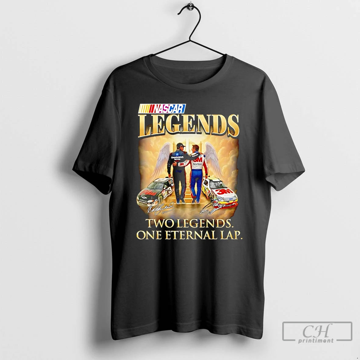 Premium Dale Earnhardt And Greg Biffle Nascar Legends Two Legends One Eternal Lap T Shirts Hoodie, Sweatshirt