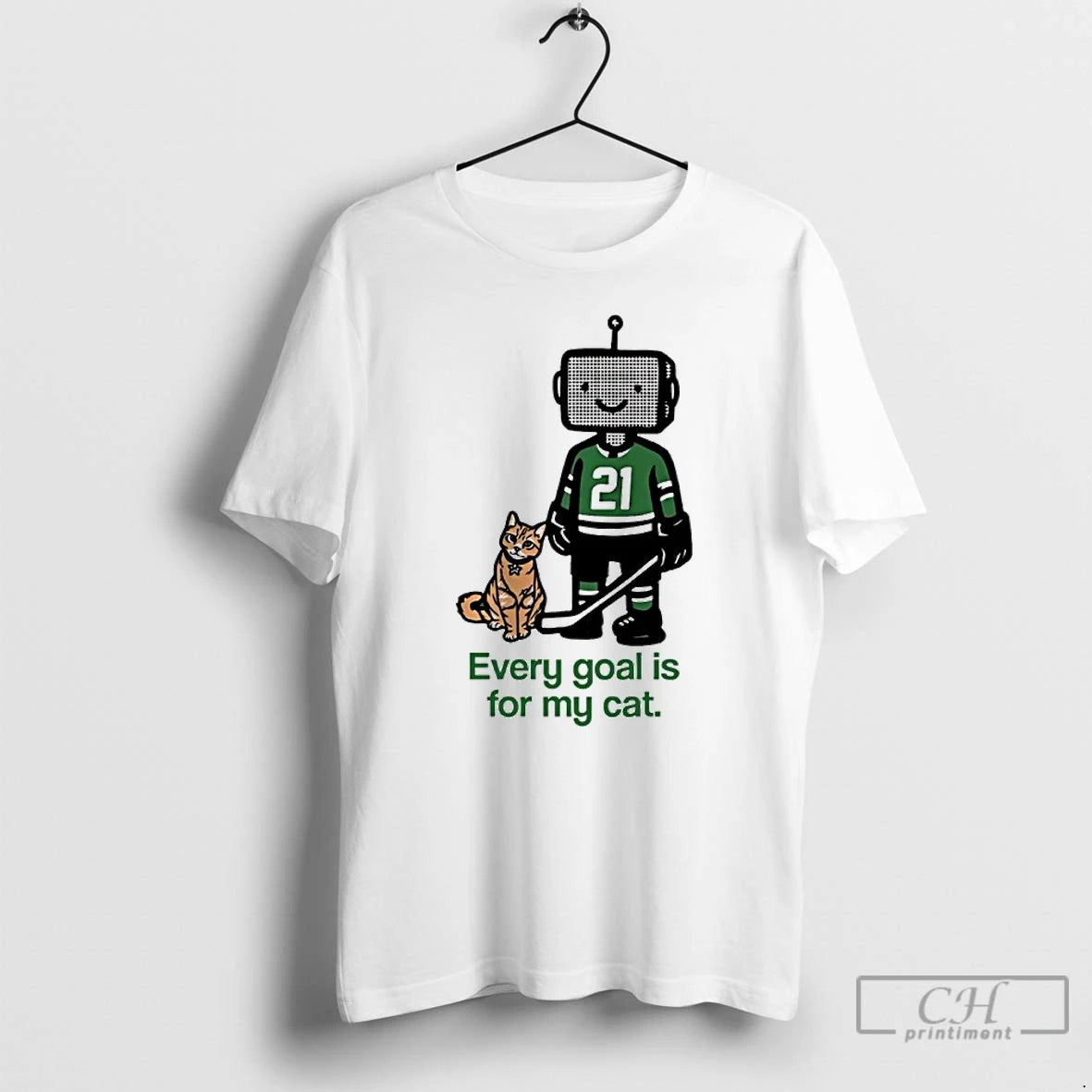 Premium Dallas Stars Jason Robertson Every Goal Is For My Cat T-Shirts, Hoodie, Sweatshirt | PopFlextees.com