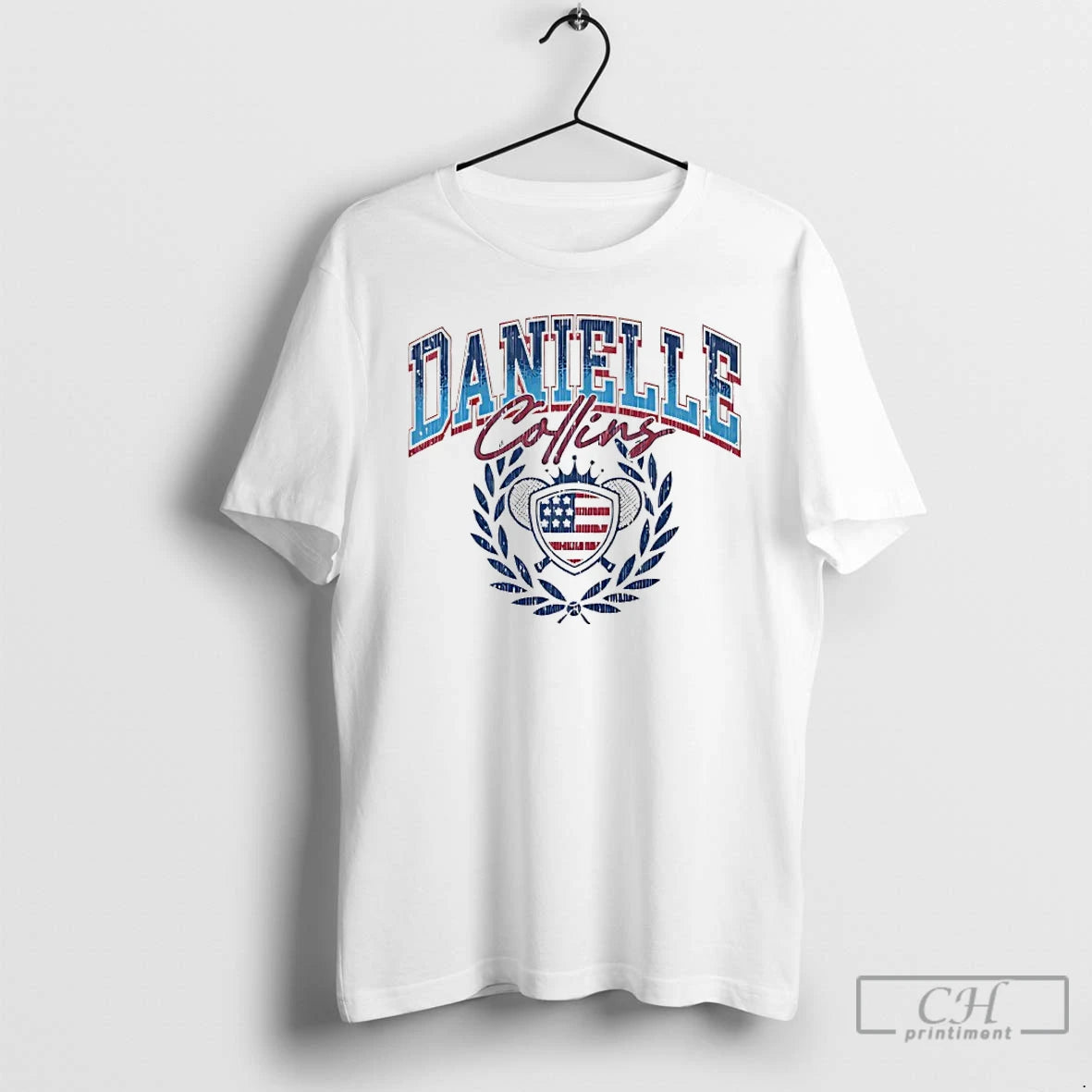 Premium Danielle Collins Tennis Country Flag T-Shirts, Hoodie, Sweatshirt | PopFlextees.com