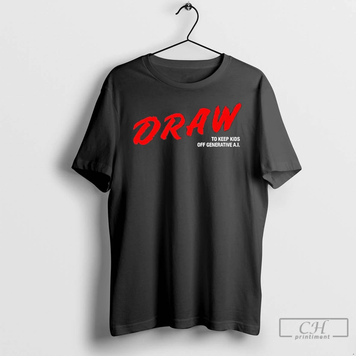 Daron Nefcy Wearing Draw Keep Off Generative Ai T-Shirts, Hoodie, Sweatshirt