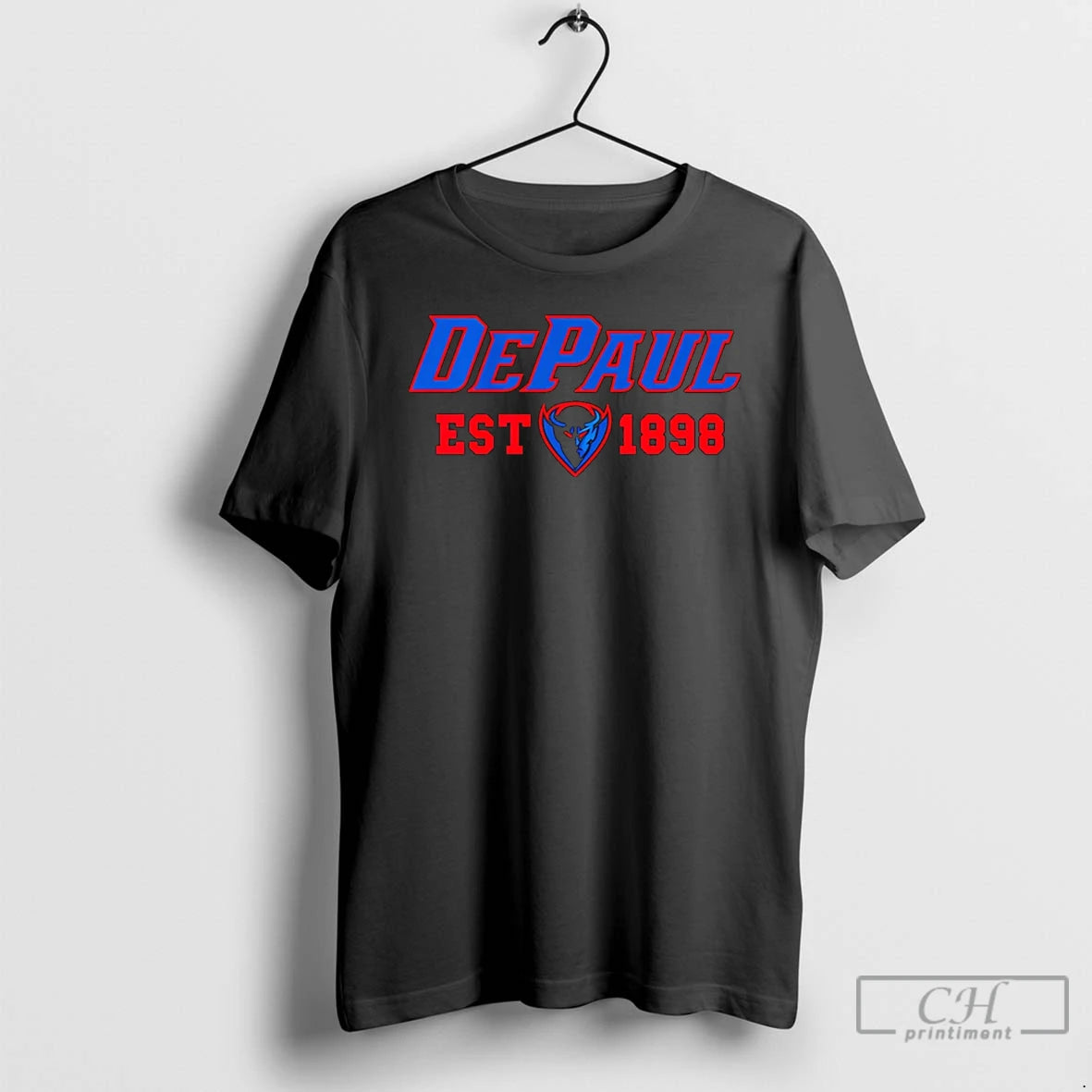 Depaul Blue Demons Established 1898 Logo T-Shirts, Hoodie, Sweatshirt
