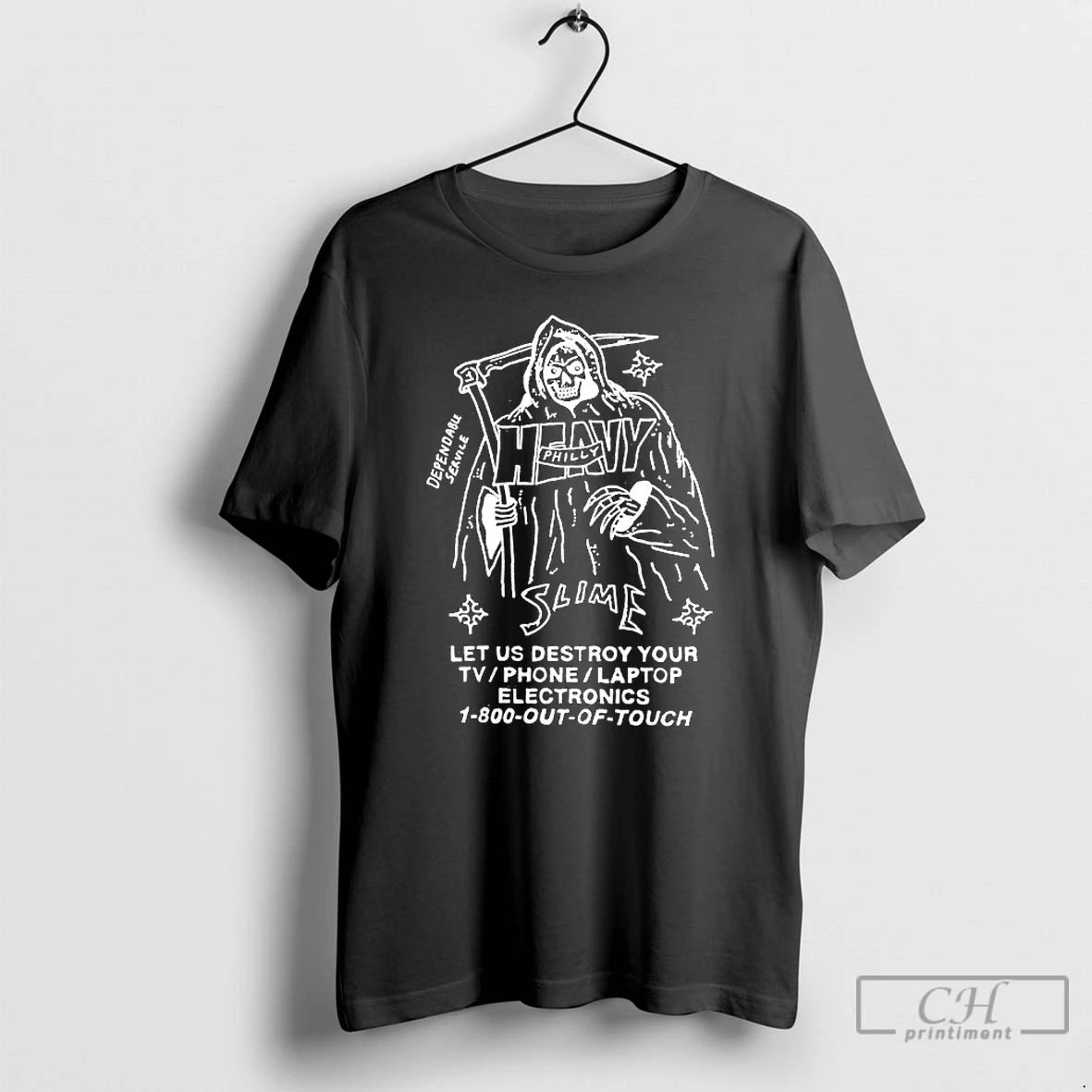 Premium Dead Let Us Destroy Your Tv Phone Laptop Electronics Philly Slime T Shirts Sweater Hoodie, Sweatshirt