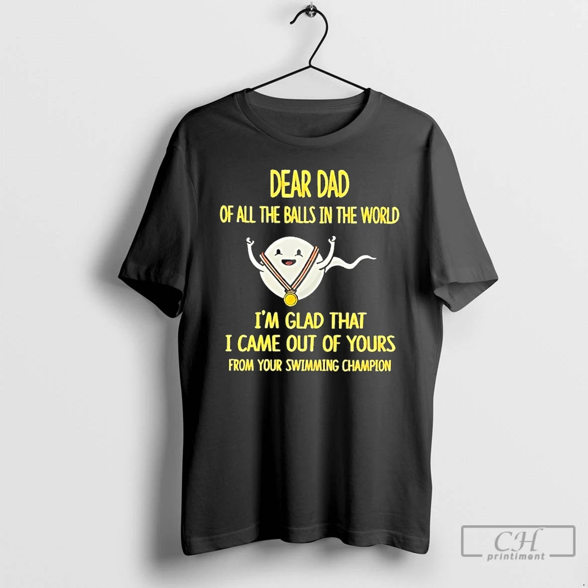 Premium Dear Dad Of The Balls In The World Im Glad That I Came Out T-Shirts, Hoodie, Sweatshirt | PopFlextees.com